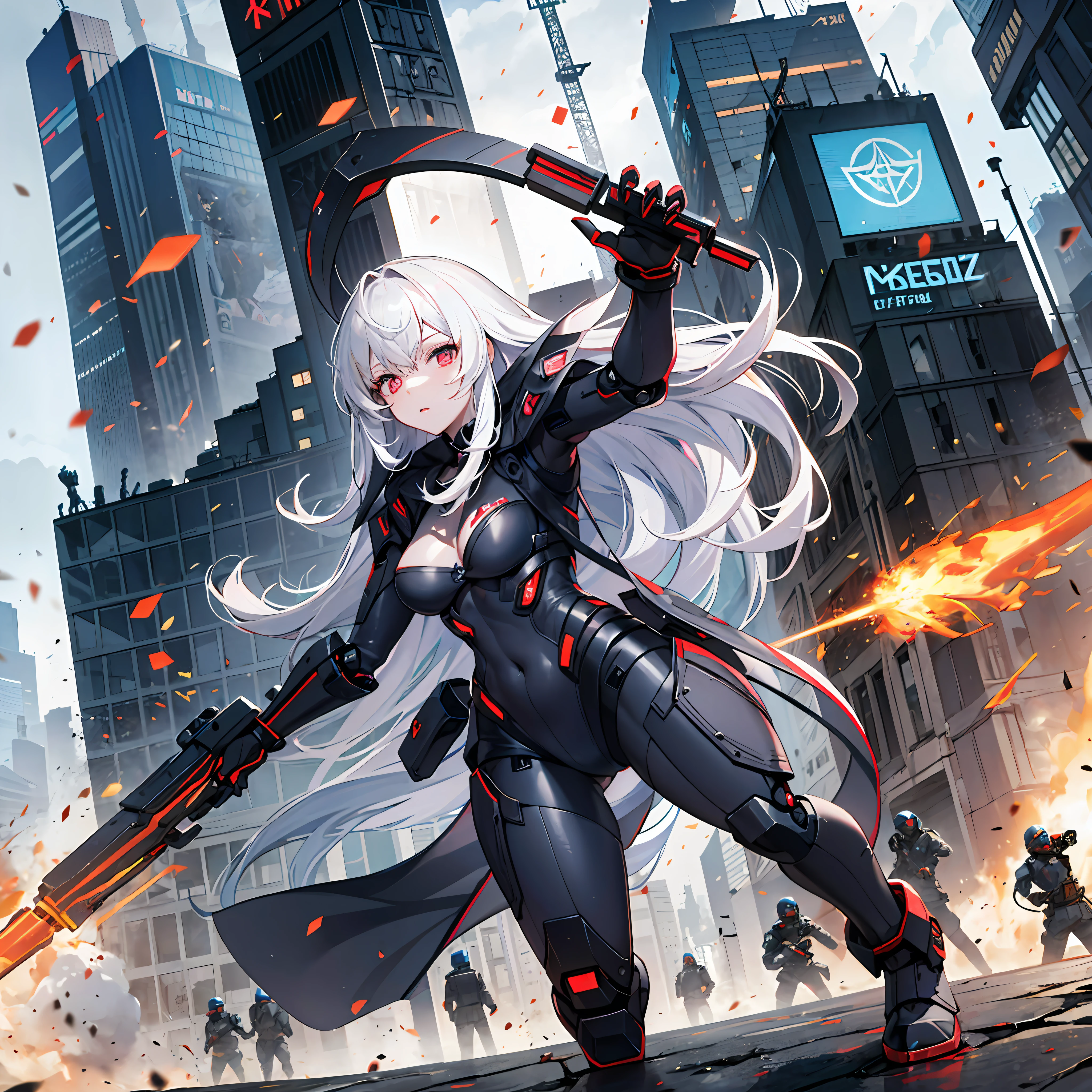 Natalia, also known as "Steelstrike", is a female Transformers character, originating from the KGB in the former USSR. She's a perfect combination of advanced technology and spying skills. In its robotic form, It transforms into a futuristic war vehicle, Specifically designed to infiltrate and carry out secret missions, Natalia has a silver-colored metallic exterior, with streamlined lines that convey speed and agility. His eyes glow with an intense red cybernetic light, conveying an imposing presence. Sua armadura possui detalhes vermelhos e dourados, symbolizing his loyalty to the USSR and his duty as a KGB agent, full body
Your robotic face is shaped into a sleek design, com liso, well-defined strokes.His mouth opens to reveal a synthesized voice that conveys authority and efficiency. Natalia has articulated limbs and hands equipped with sharp claws, que demonstram sua destreza e habilidades de combate.
Sua vestimenta inclui uma capa preta, which flutters in the wind as she moves stealthily on her secret missions. She wears KGB symbols on her chest, as a proud statement of his affiliation with the Soviet intelligence service.
Natalia is a master of espionage and tactical combat. It has the ability to infiltrate high-security locations, obtaining vital information for the USSR. Its advanced artificial intelligence allows it to process data quickly and execute complex strategies with military efficiency.Despite its robotic nature, Natalia possui uma personalidade forte e determinada. She is loyal to her cause, dedicada a proteger os interesses da URSS e da KGB. Sua natureza fria e calculista esconde uma centelha de humanidade, demonstrated by his devotion to principles and the protection of the innocent.
Natalia "Steelstrike" is a unique Transformers character, representing the perfect combination of advanced technology and KGB espionage skills in the USSR.