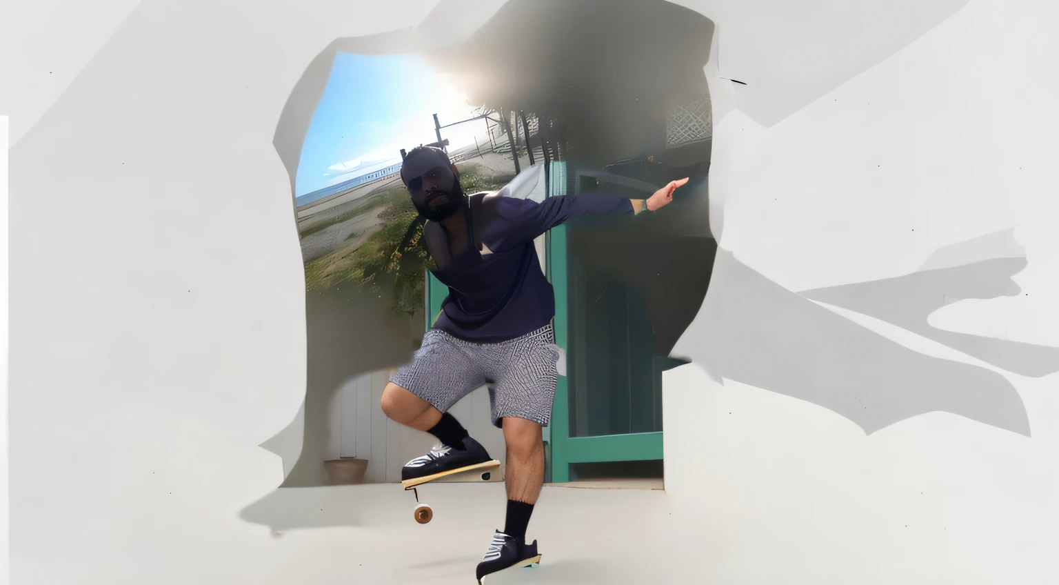 homem com roupa de skatista