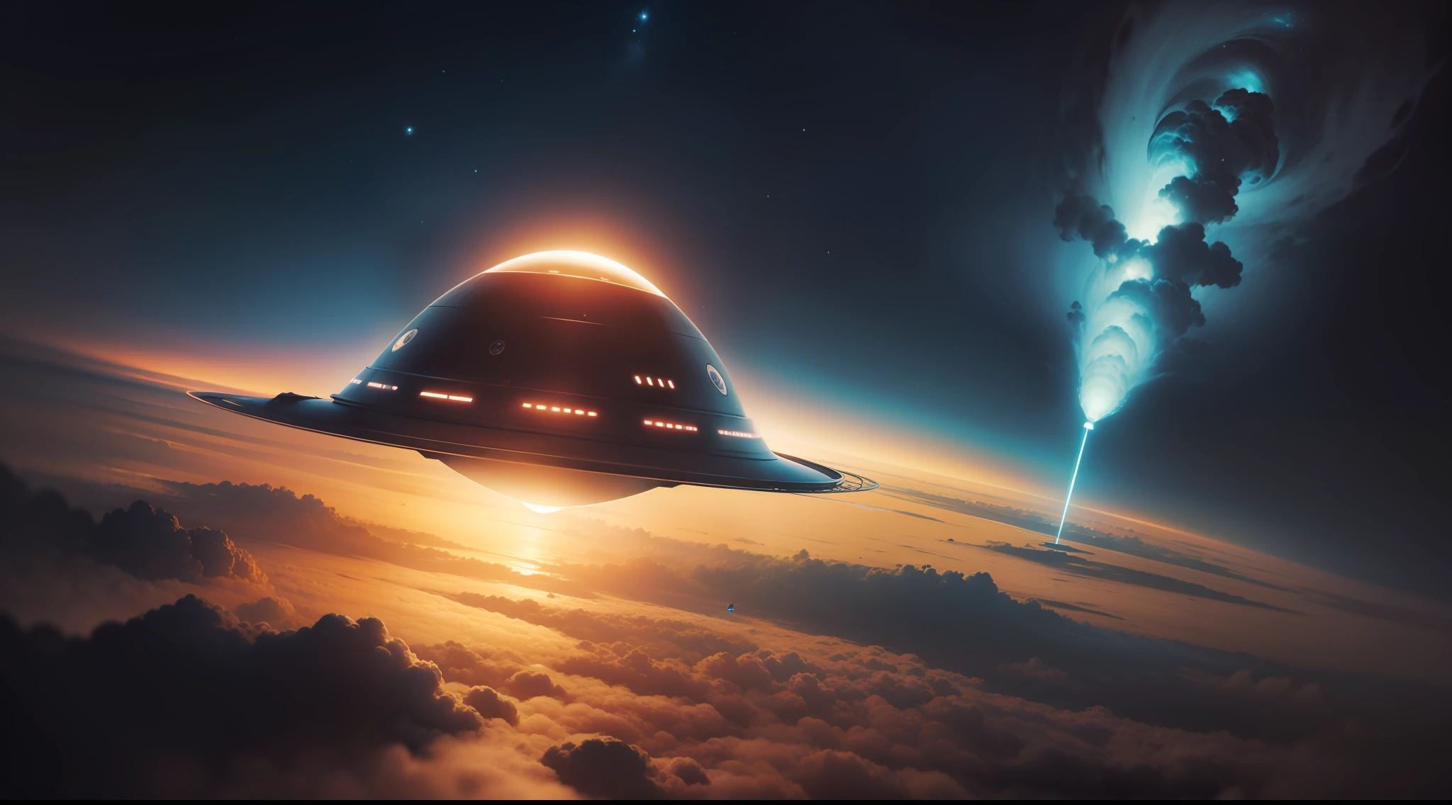 ufo voando no ceu