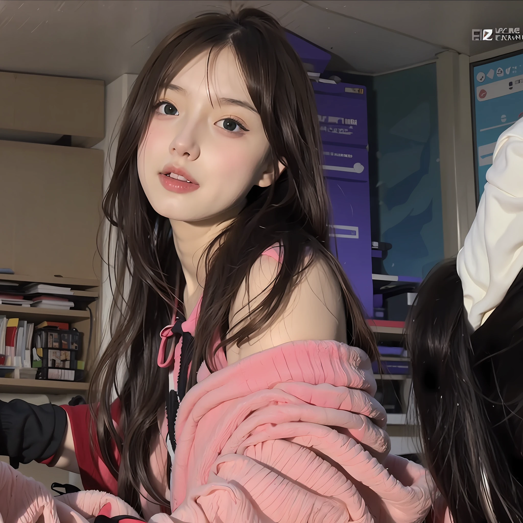 anime style, Cartoon style, cute girl, cinematic pastel lighting, hyper-realistic, anime realistic