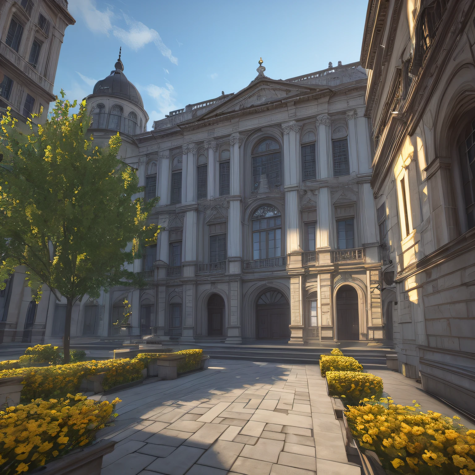 Ceu, rosa, unreal engine, 3D, --auto