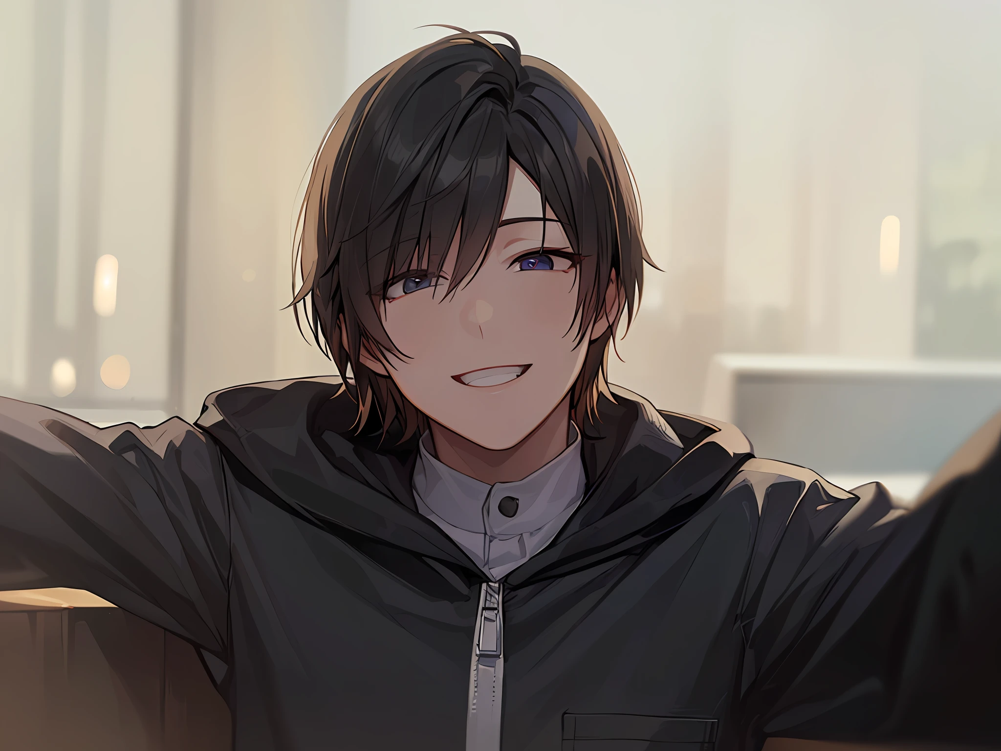 (extra detailed body、higly detailed face、highly best quality:1.2)、1 boy、smile on face、sharpness、