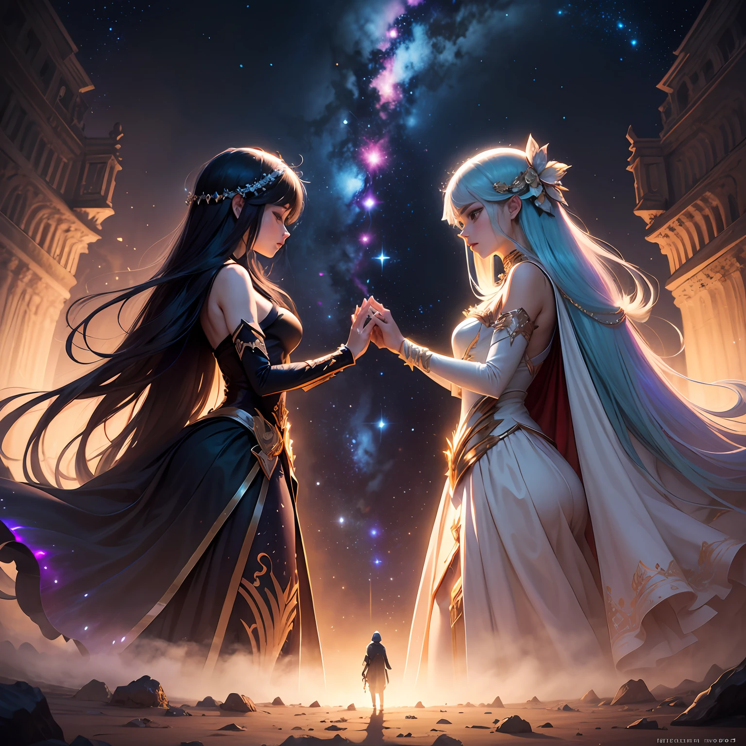 Appreciate your past self、Iridescent Galaxy、the universe、Beautiful stars、Mysterious art、Mysteries of the universe、fantasy art behance、Distant stars、The Abyss of the Universe、hikari、resplendent、peace、Unknown、absurdist --auto