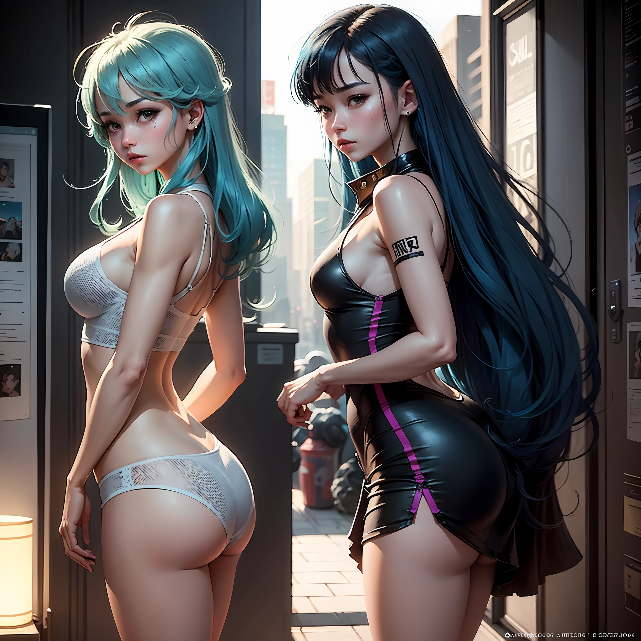 anime girl with blue hair and piercings posing for a picture, artwork in the style of guweiz, guweiz on artstation pixiv, guweiz on pixiv artstation, ross tran 8 k, detailed portrait of anime girl, rossdraws portrait, deviantart artstation cgscosiety, stunning anime face portrait, in the style of ross tran , anime style, cinematic lighting, award winning --auto