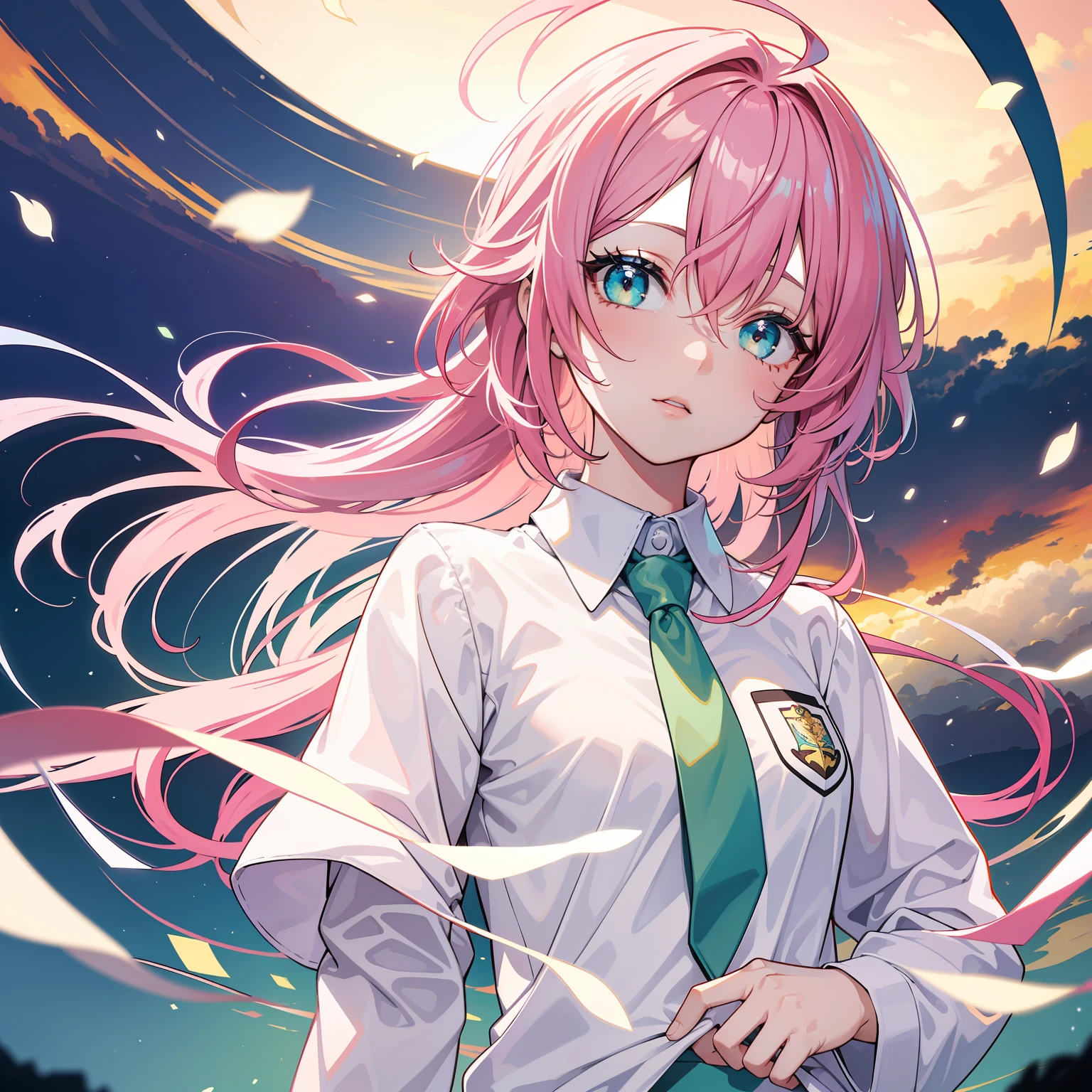 ((masterpiece)), best quality, ultra-detailed, a beautiful and delicate slime girl (mulher slime) with smooth pink hair and skin, wearing jeans and a pink jacket.