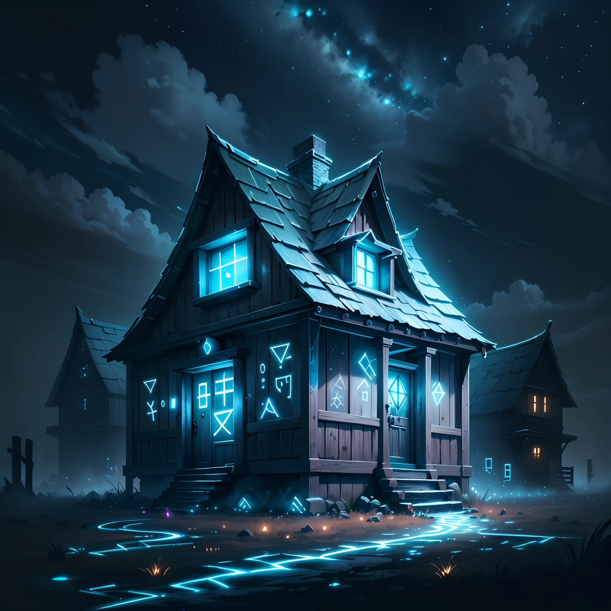 GlowingRunesAIV2_paleblue  a house