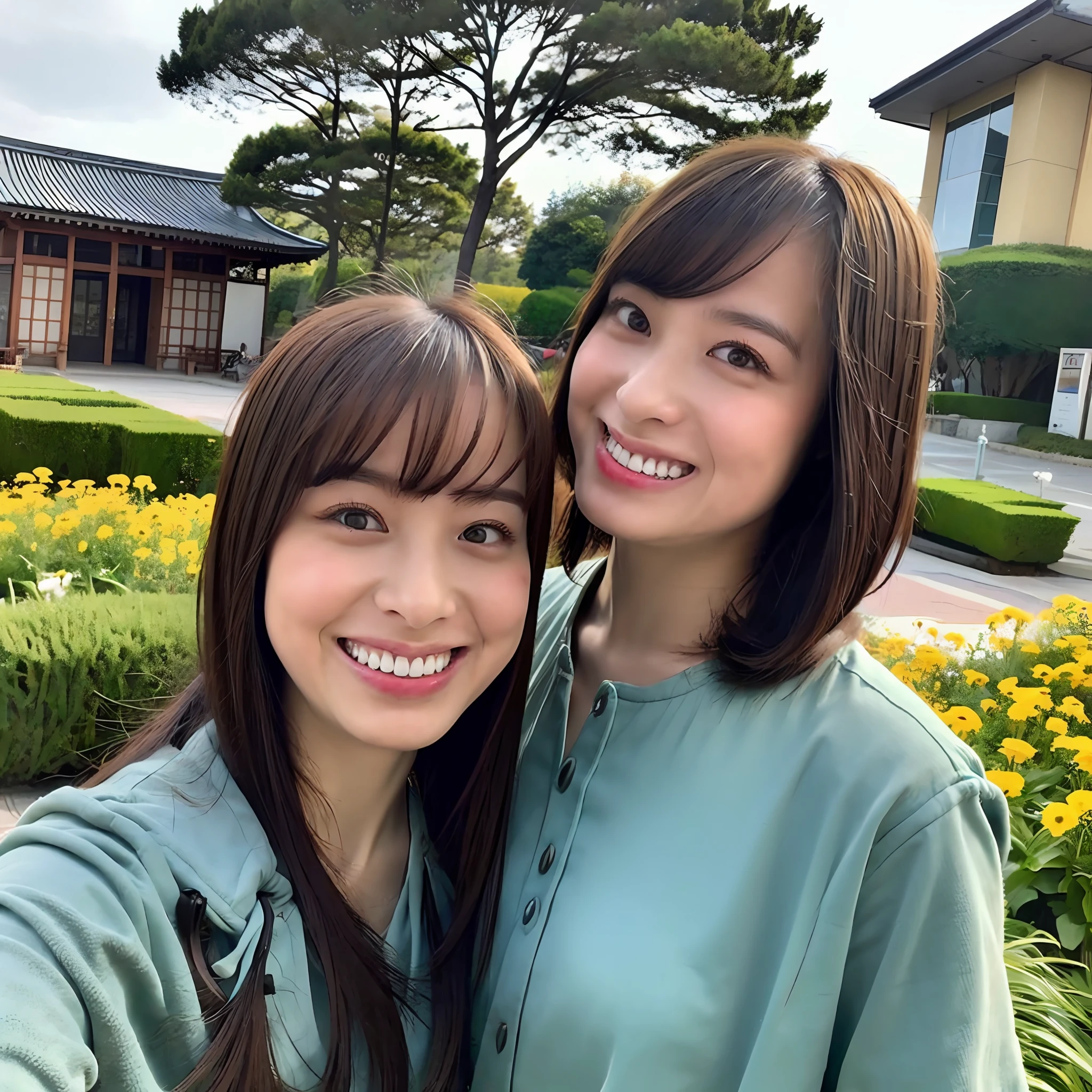 A college student who loves the works of Kenji Miyazawa visits Kenji Miyazawa's hometown, Hanamaki City, Prefeitura de Iwate pela primeira vez. When you visit Minshoji Temple, Templo Bodhi de Kenji, you will be at the peak of excitement and joy, and you will smile. In the background should be flowers and trees, but not buildings.