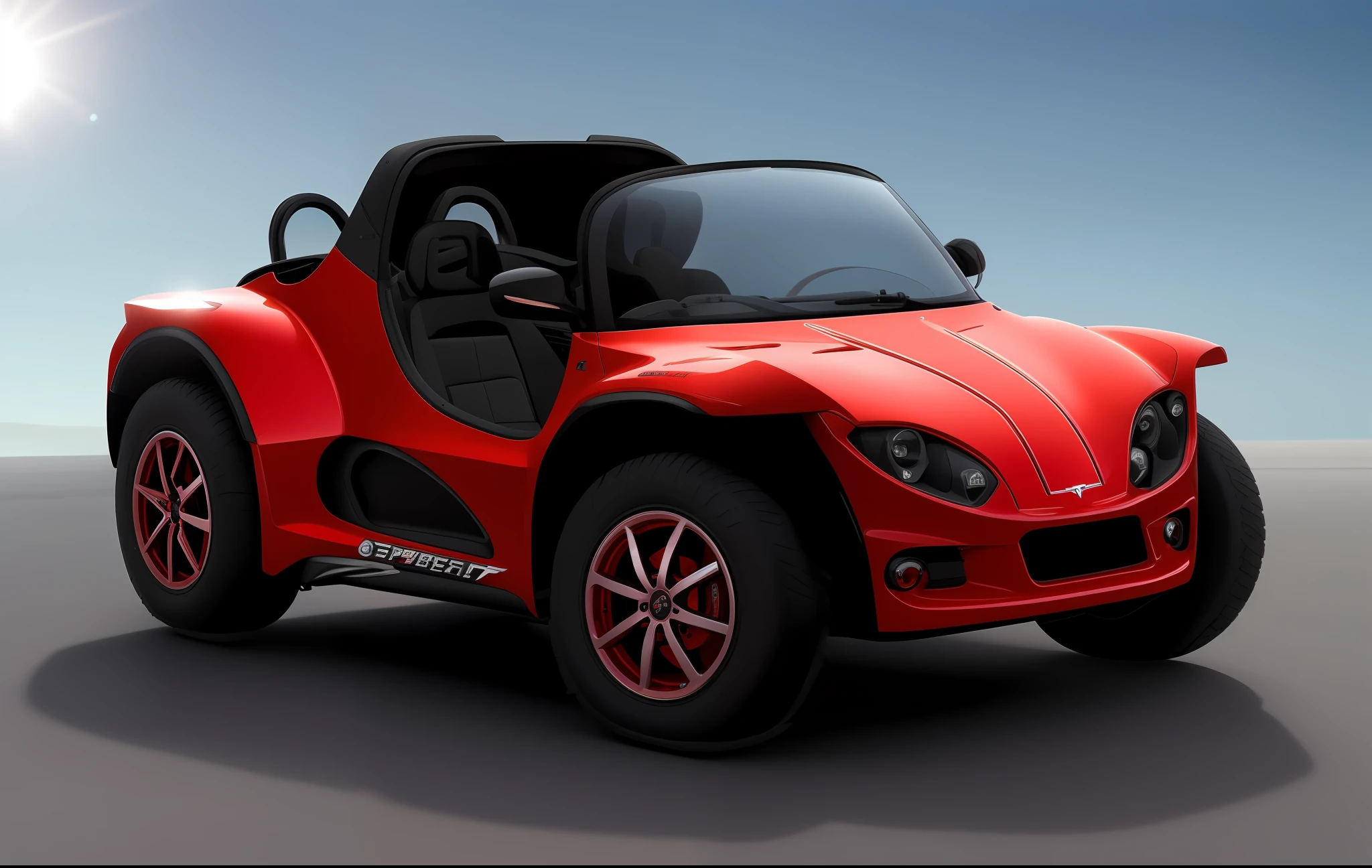 um close up de um carro vermelho e branco com uma faixa branca, carro esportivo, Tesla Duna Buggy, charrete, carro esporte, O carro mais charmoso do mundo, Carro esportivo vermelho dos anos 80, exotic, carro vermelho, carro esportivo, miniatura de um carro esportivo, Roadster, vista completa de um carro esporte, vehicle concept photo!!, capota macia