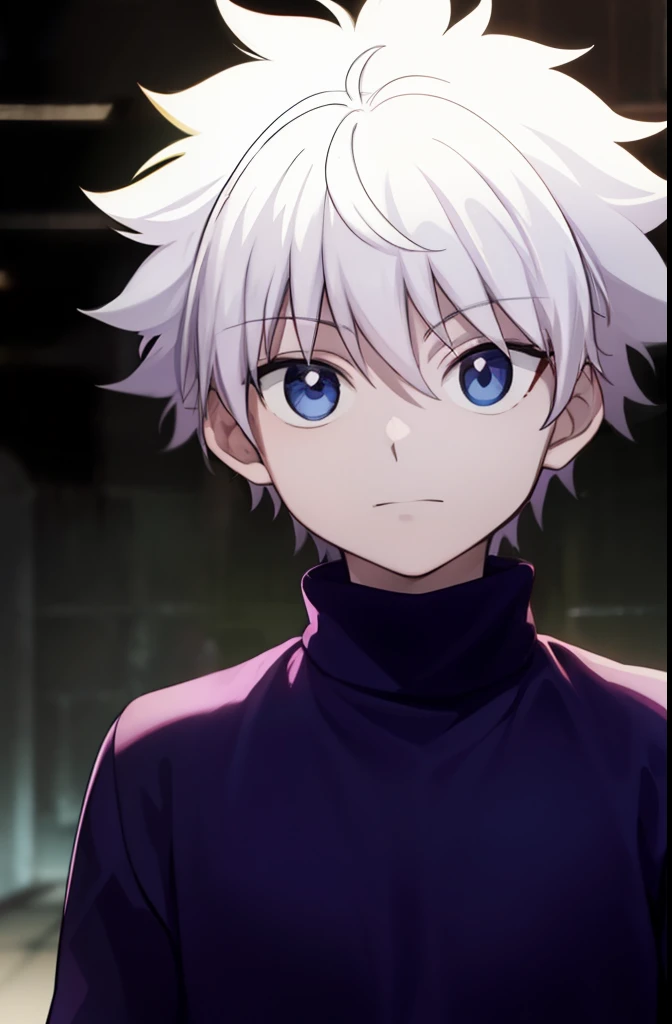 masterpiece, best quality, high quality, 1boy, solo, male focus, looking at viewer, upper body, killua_zoldyck