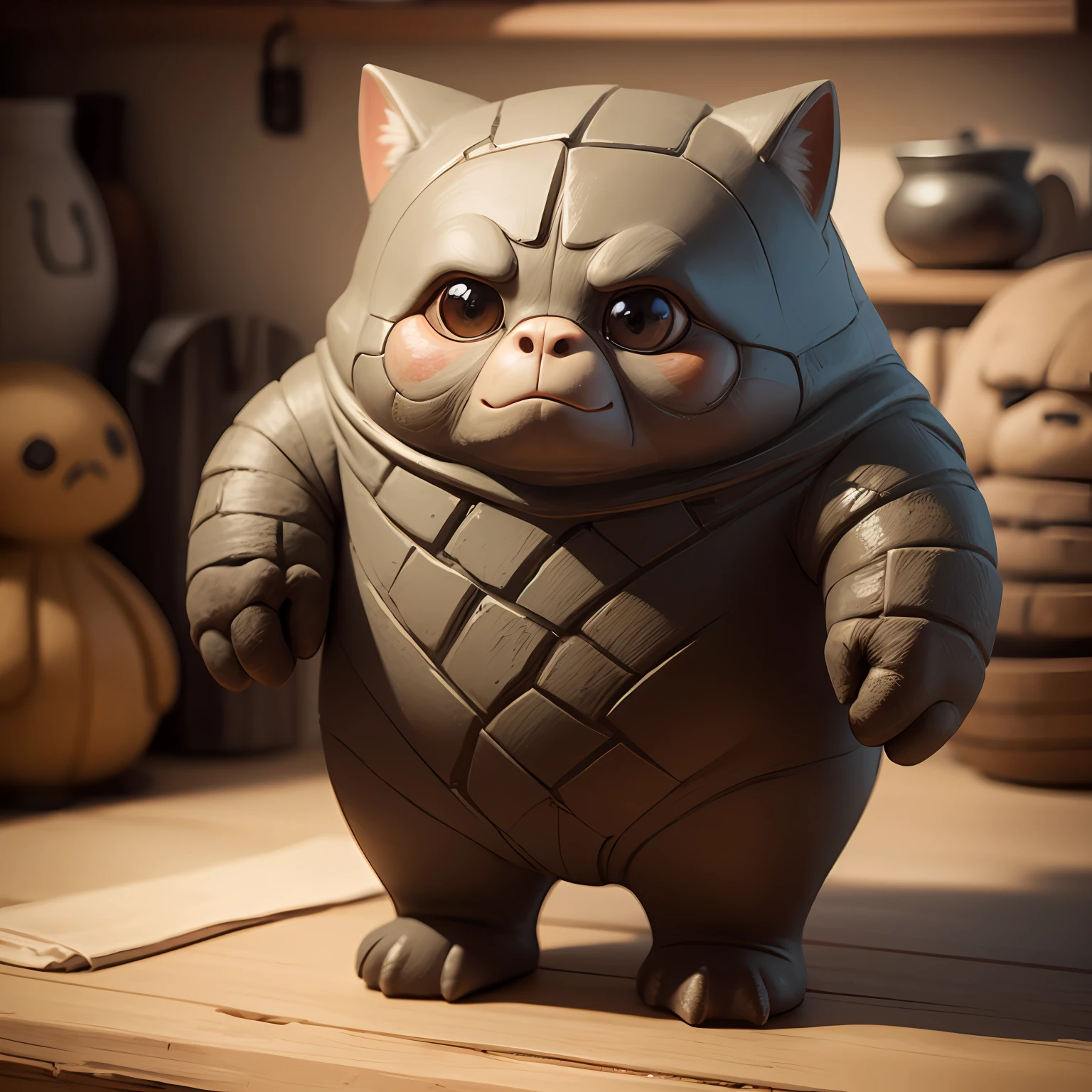 golem fofo de ceramica --auto