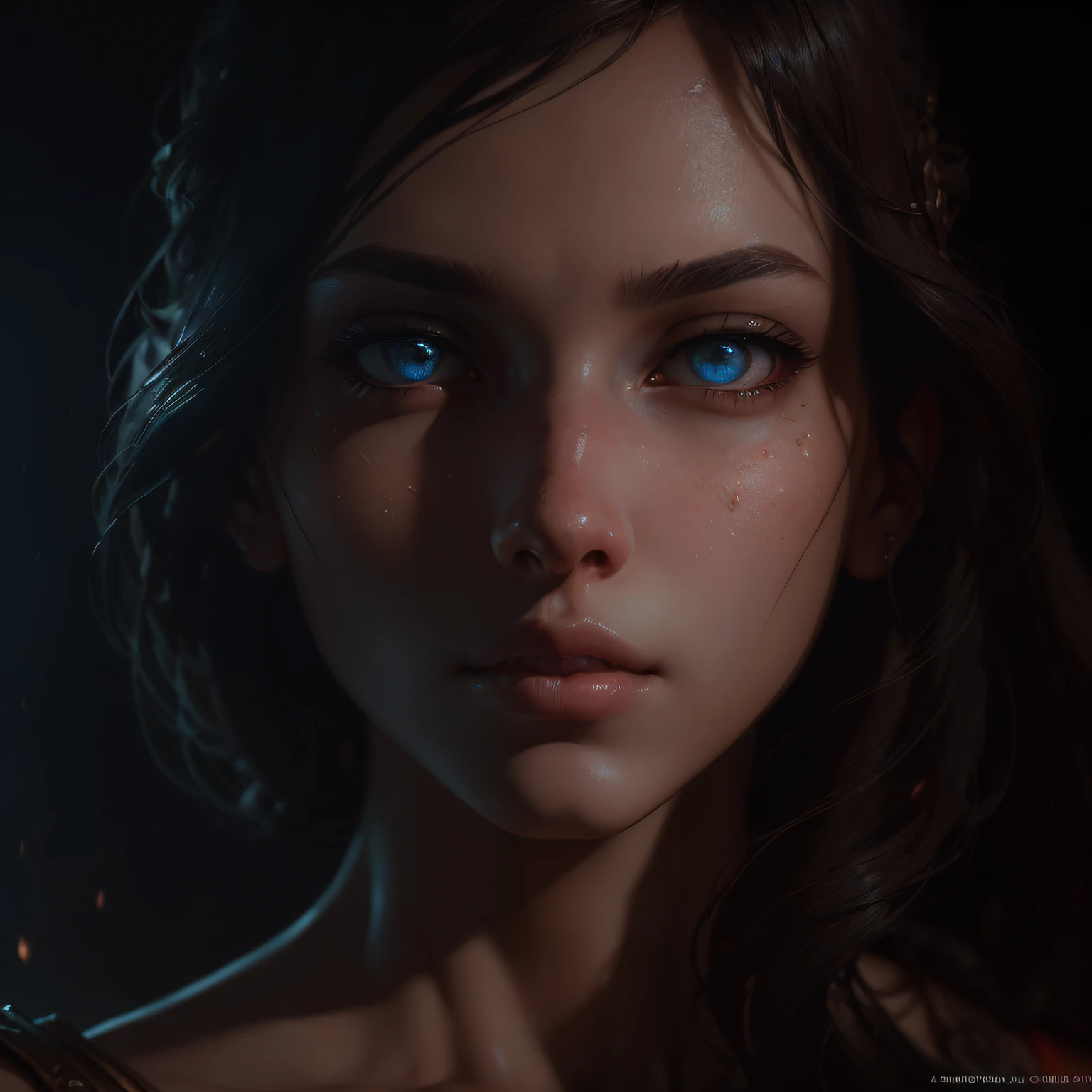 (masterpiece:1.1), (best quality:1.1), (anatomically correct:1.1), (perfect arms:1.1), ((detailed face:1.3)), (detailed skin), (perfect eyes), (nose perfect), (realistic), octane rendering, sharp focus,(8k), (4k), (masterpiece), (best quality), ((huge lips: 1.3)), detailed background, art by artgerm and greg rutkowski, cinematic lighting, 8k --auto
