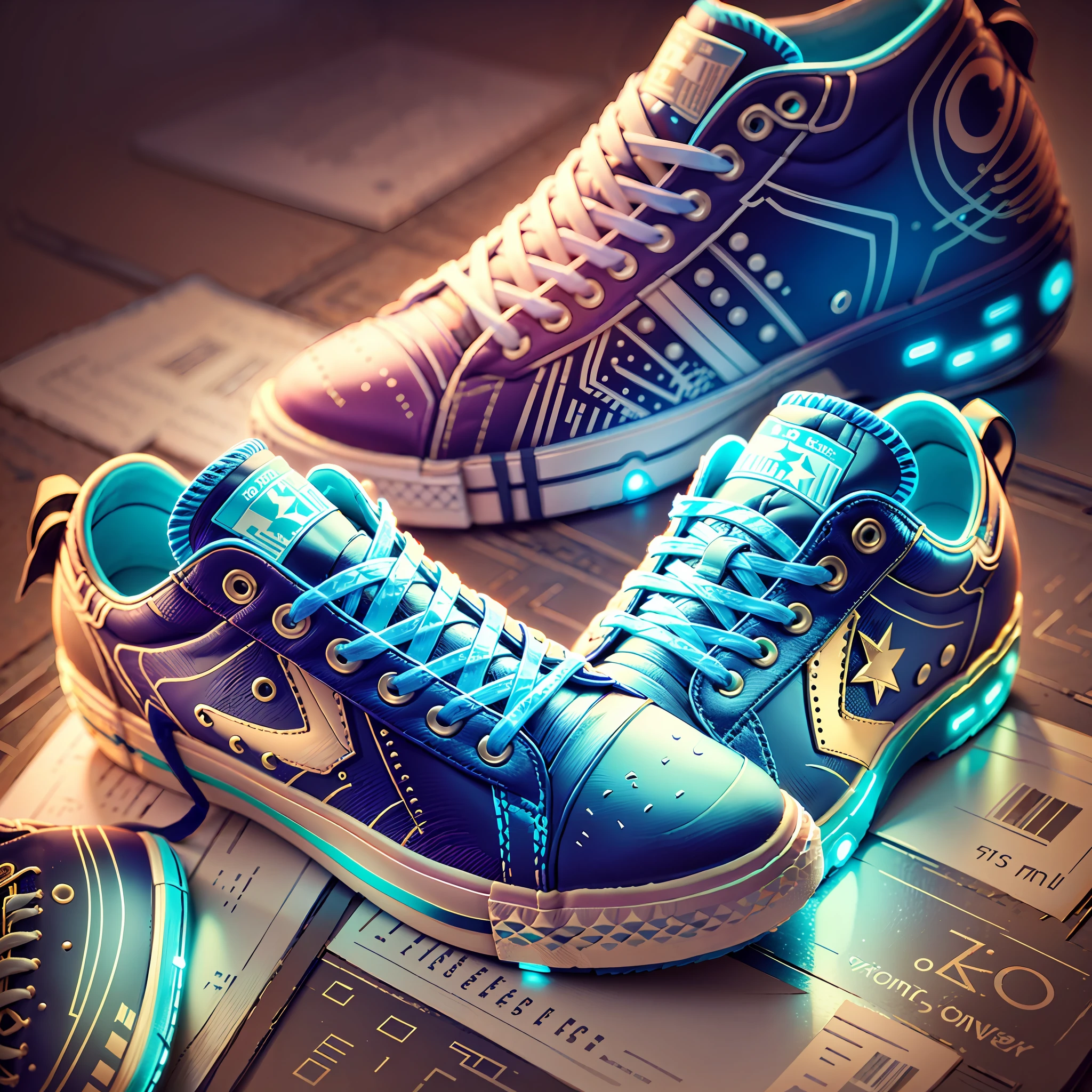 GlowingRunesAIV2_paleblue sneakers converse