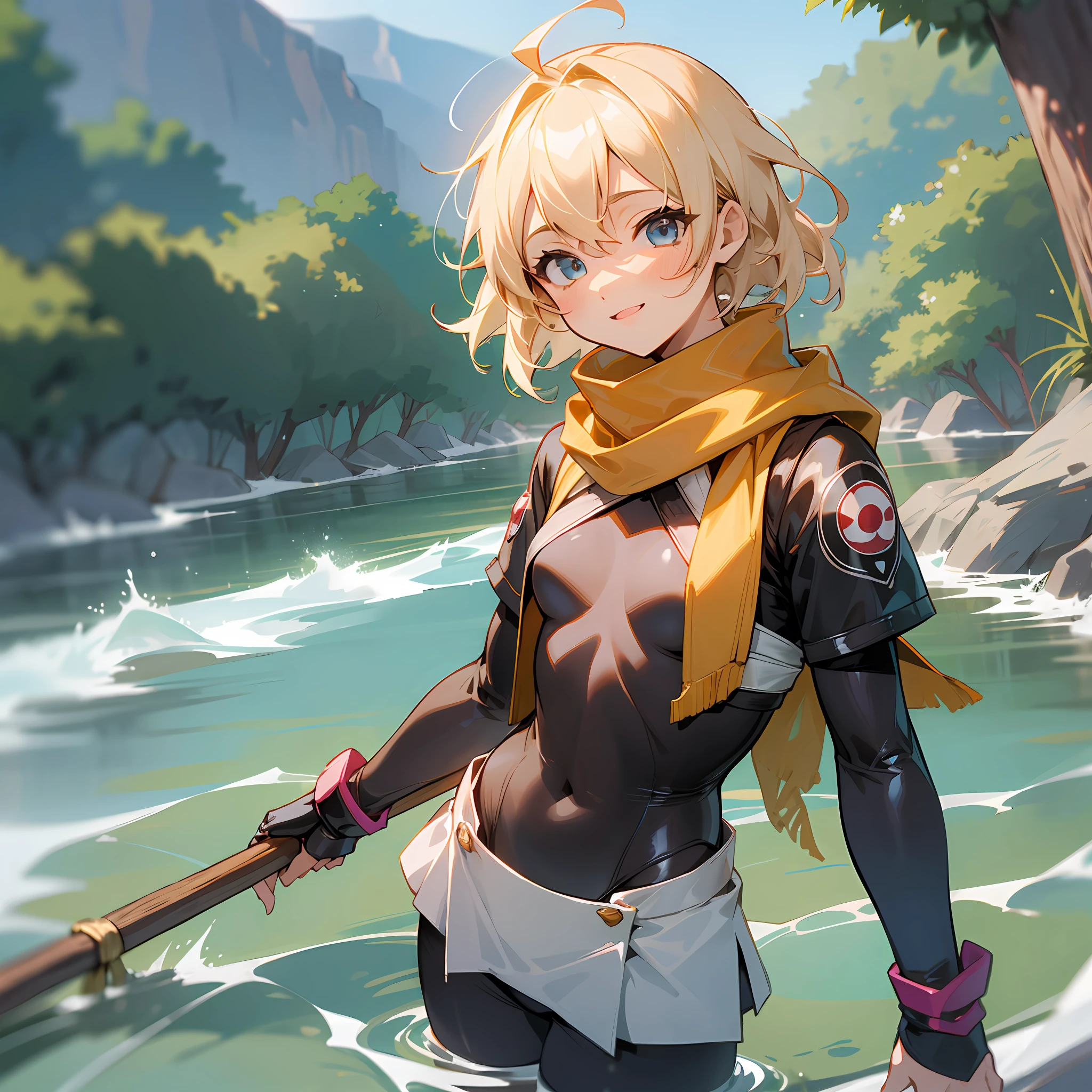1 woman((upper body selfie, happy)), masterpiece, best quality, ultra-detailed, solo, outdoors, (night), mountains, nature, (stars, moon) cheerful, happy, backpack, sleeping bag, camping stove, water bottle, mountain boots, gloves, sweater, hat, flashlight, forest, rocks, river, wood, smoke, shadows, contrast, clear sky, analog style (look at viewer:1.2) (skin texture) (film grain:1.3), (warm hue, warm tone) :1.2), close up, cinematic light, sidelighting, ultra high res, best shadow, RAW, upper body, wearing pullover