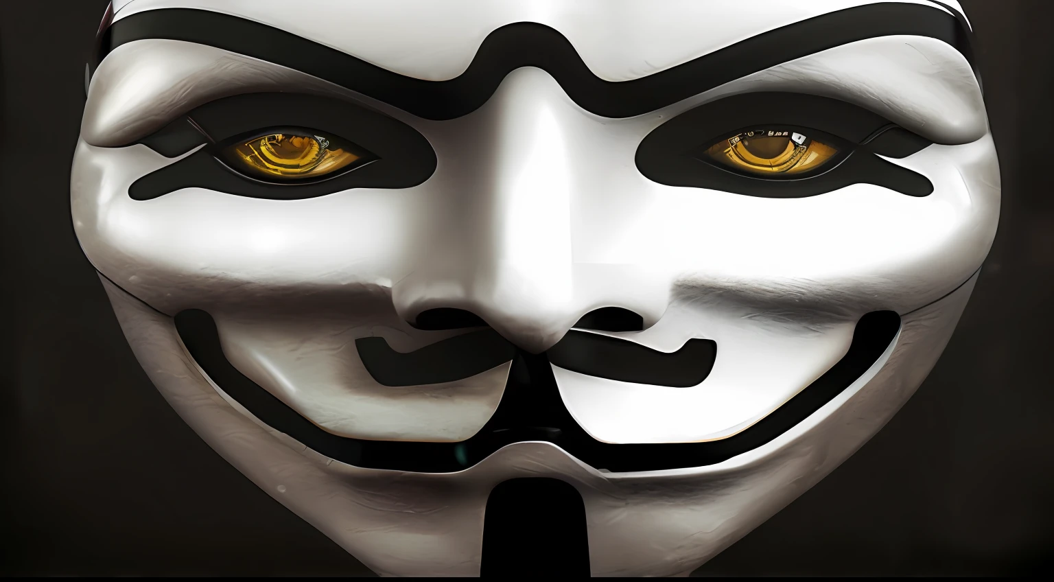 uma face de rosto inteiro do anonymous realista com sombras obscuro --auto
