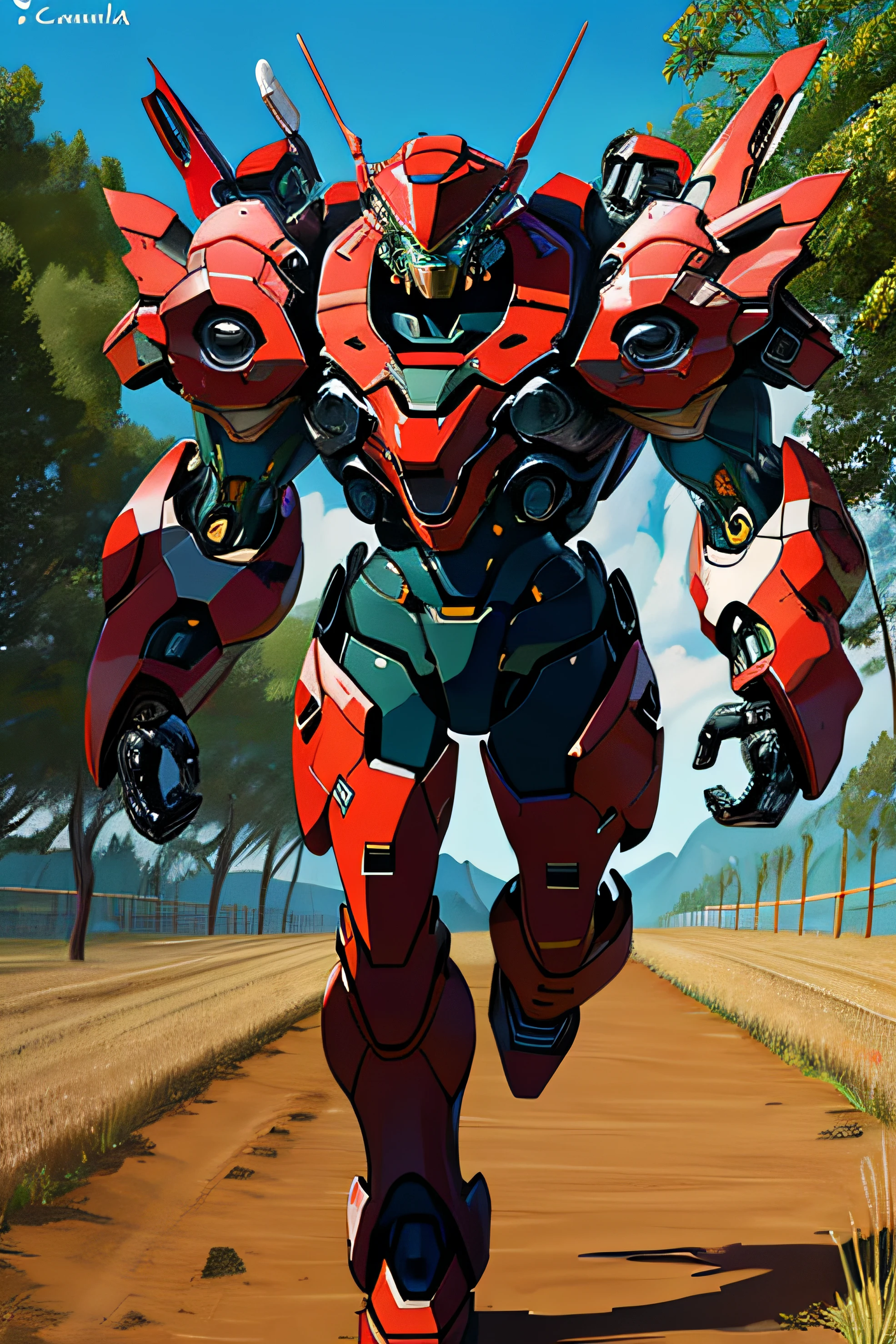 Arte conceptual de 1girl vistiendo traje mecha,camuflaje, Correr en el campo de batalla
arte de tinta, Color plano, alto contraste, elegante
absurdos, La mejor calidad, espacio negativo,