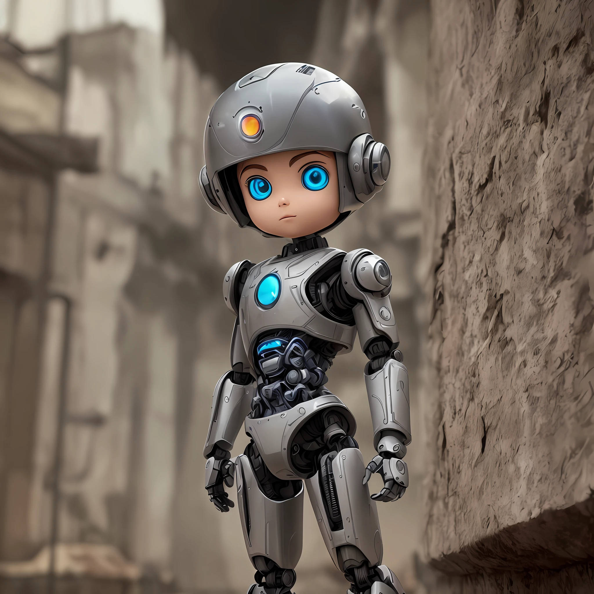 (Detailed description) robot boy hero (qualidade 4K) (arte em 3d) --auto