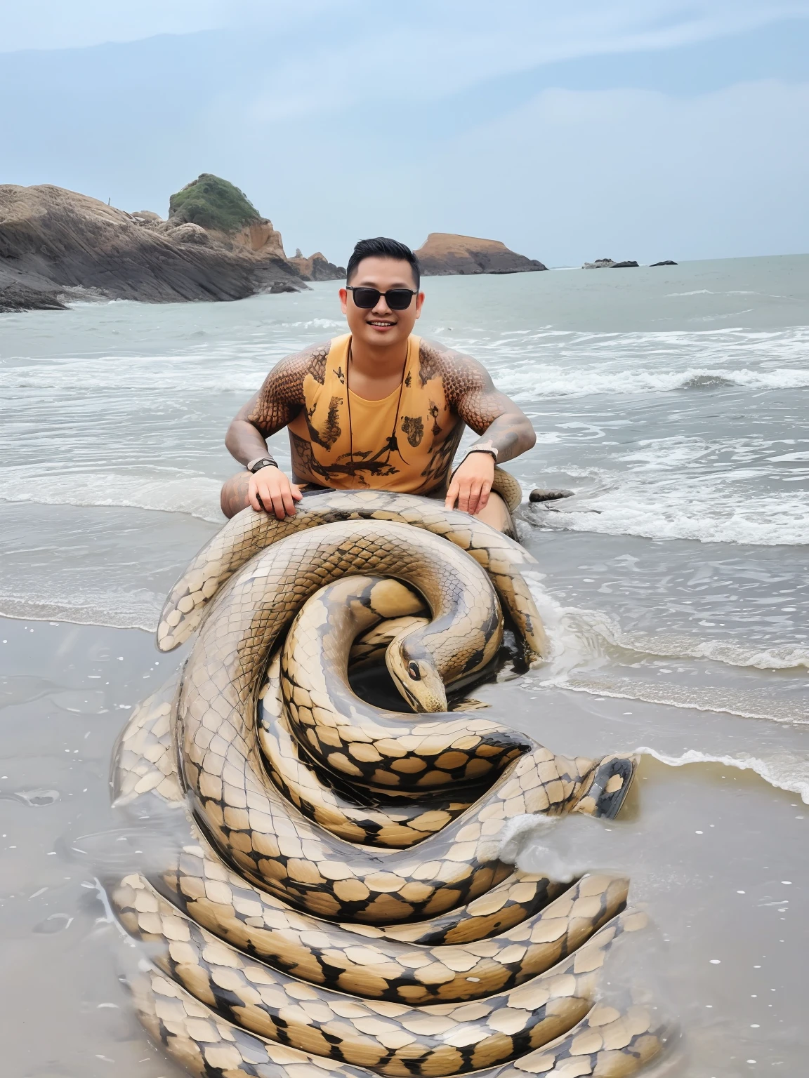 The body of the snake