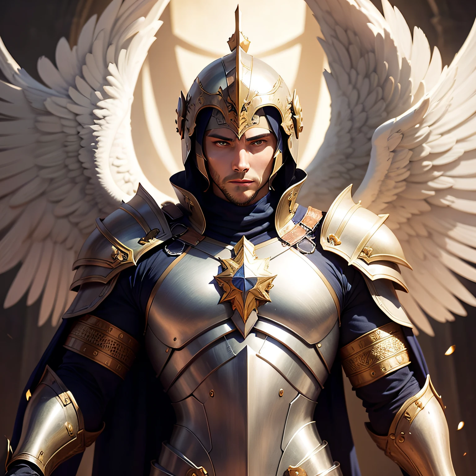 Divine Armor Sovereign Archangel Celestial Being, Man, Super Detailed Armor