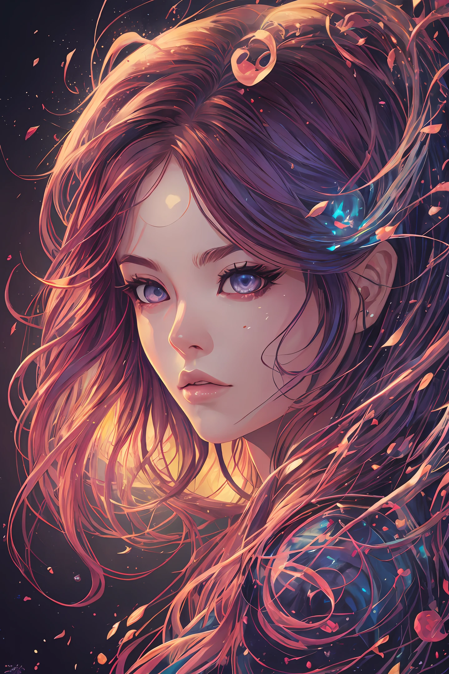 Maximaliset Rococo. Fuga Astral! Splash art, retrato de vietnamita, Vietnamese with indigo red hair, inspirado em StarCraft, epic, arts station, estilo splash de tinta colorida, contorno, hiperdetalhado intricadamente detalhado, fantasia, motor irreal, terrific, detalhes intrincados, tela inicial, cores complementares, arte conceitual de fantasia , 16k resolution, obra-prima deviantart, oild painting, pinceladas pesadas, pingos de tinta, splash arts, ambiente neon, cores suaves, estilo aquarela, filigrana detalhada, rim lighting, magia, surreal, fantasia, ultra, realista, Crystal clear resources, altamente detalhado, sharp-focus, cores suaves, rosto perfeito, olhos perfeitos, perfect fleshy lips, supple female form, vivid, Kinematic, luz de filme, hiper detalhado, hiper realista, obra-prima, atmospheric, alta resolução, vibrante, Dynamic studio lighting, wlop, Glenn Brown , Carne Griffiths, Alex Ross, artgerm e James Jean. holofote, tilt change camera.
Prompt negativo
anatomia ruim, rosto de desenho ruim, corpo de baixa qualidade, corpo de pior qualidade, corpo de desenho ruim, anatomia de desenho ruim, rosto de baixa qualidade, arte ruim, anatomia de baixa qualidade, bad proportions, gross proportions, flores, blurry, olhos vesgos, feio, bizarro , rosto mal desenhado, rosto mal desenhado, poorly drawn hands, membros mal desenhados, dedos mal desenhados, fora de enquadramento, corpo fora de enquadramento, deformado, desfigurado, mutation, mutated hands, membros mutantes. rosto mutante, malformado, membros malformados, dedos extras, toddlers, barn --auto --s2