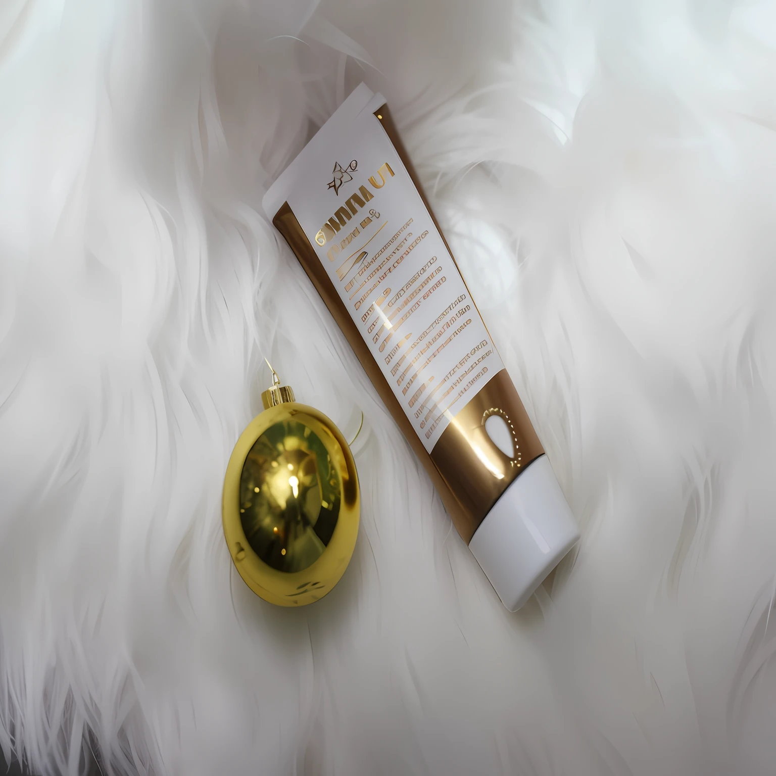 there is a tube of sun lotion next to a gold ornament, shiny skin”, gold skin, gold mask, product photograph, oiled skin, not cropped, close-up product photo, Relaxed. gold background, with shiny skin, gold body, photo mid shot, smooth golden skin, Shiny skin, gold bodypaint, white gold skin, michellin star