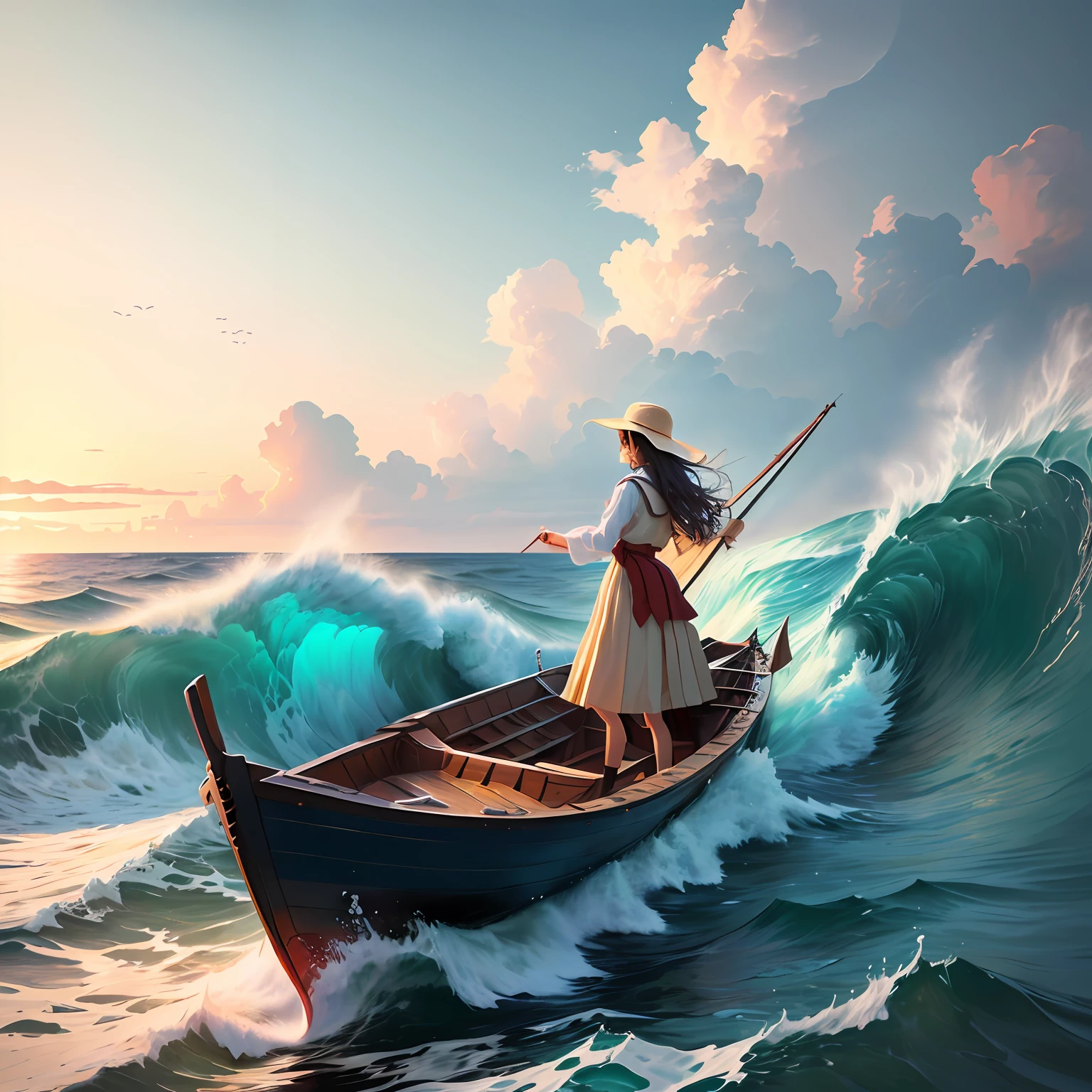 The sea ships the waves