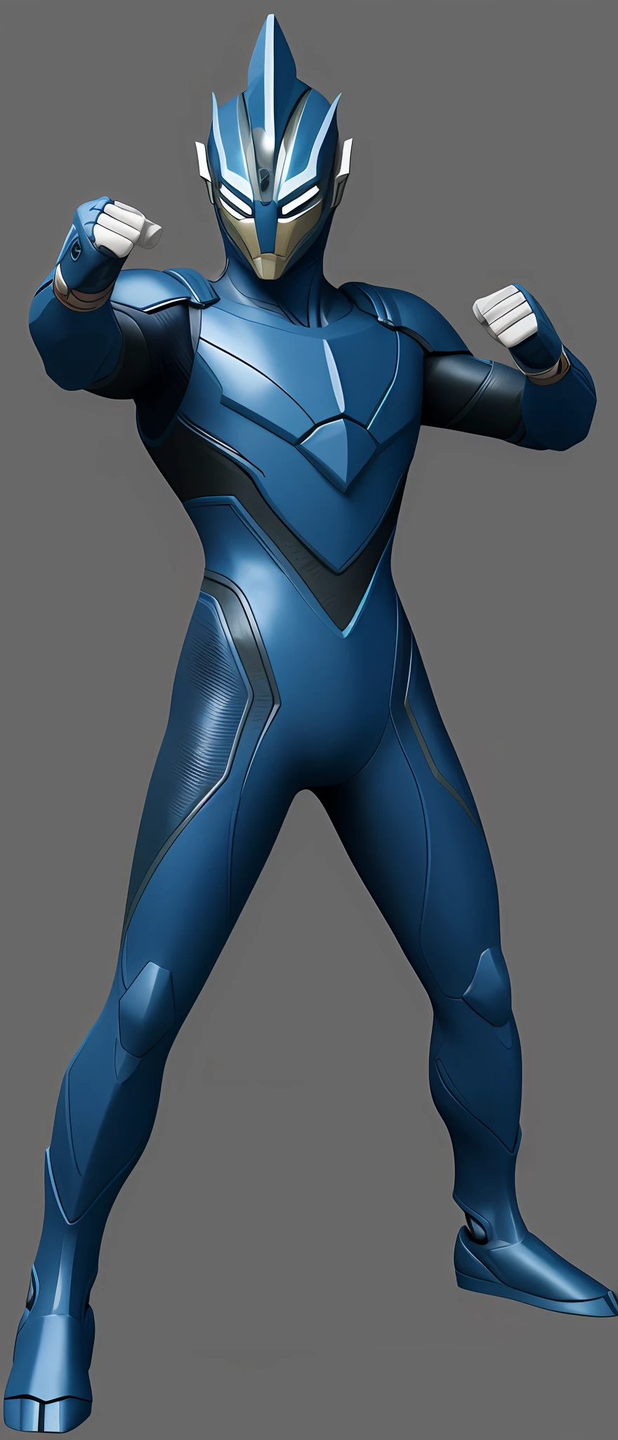 um close up de um homem em um vermelho, terno branco e azul, Ultraman, Zenkai de corpo inteiro! terno asuka, hiper ultra detalhado, hq render, 3D model of a Japanese mascot, hero action pose, full body render, high res render, mascote de corpo inteiro, high render, ultra render, promotional render, airbrush render, full body hero, fundo cidade detalhada
