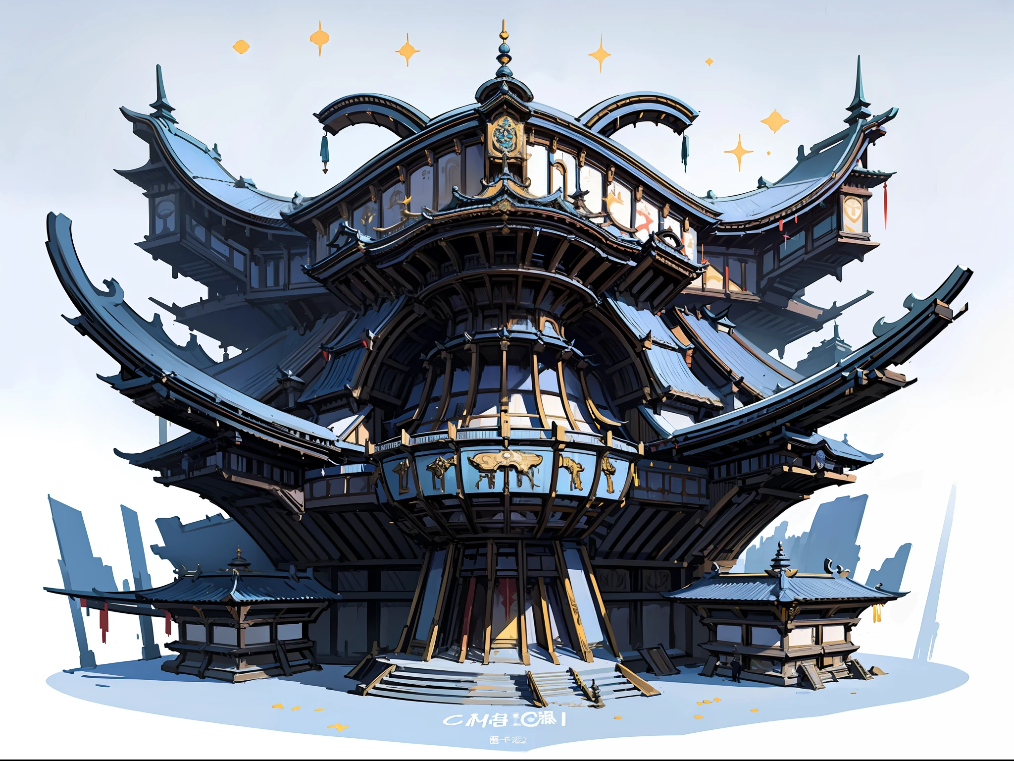 Game Academy，gameicon，Ethno-style architecture，Structurally sound、high definition detail，gameicon，Future science fiction，neon lit，cyperpunk，Hologram aura、Particle effects，perfect works，White background，（nmasterpiece，Top  Quality，最佳质量，offcial art，Beauty and aesthetics：1.2），（8K，最佳质量，nmasterpiece：1.2）