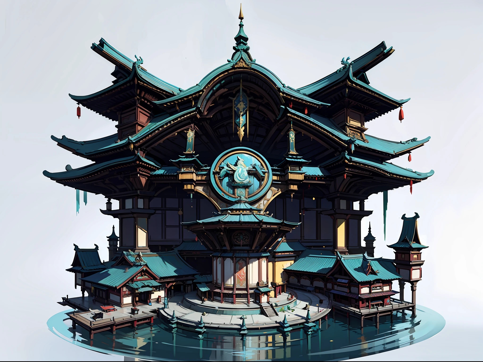 Game Academy,gameicon,Ethno-style architecture,Structurally sound、high definition detail,gameicon,Future science fiction,neon lit,cyperpunk,Hologram aura、Particle effects,perfect works,White background,(nmasterpiece,Top Quality,最佳质量,offcial art,Beauty and aesthetics:1.2),(8K,最佳质量,nmasterpiece:1.2)