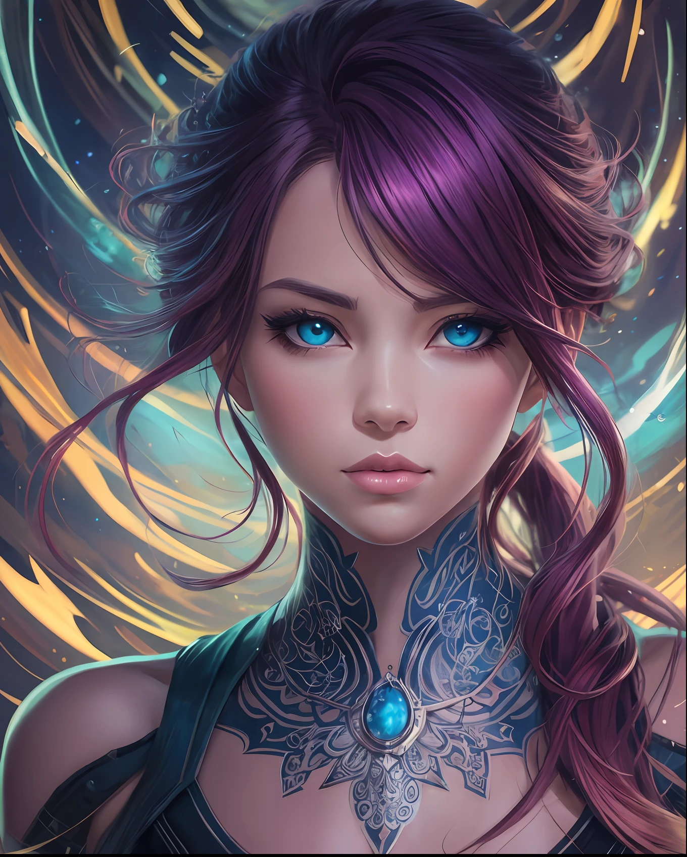 Maximaliset Rococo. Fuga Astral! Splash art, retrato de vietnamita, Vietnamese with indigo red hair, inspirado em StarCraft, epic, arts station, estilo splash de tinta colorida, contorno, hiperdetalhado intricadamente detalhado, fantasia, motor irreal, terrific, detalhes intrincados, tela inicial, cores complementares, arte conceitual de fantasia , 16k resolution, obra-prima deviantart, oild painting, pinceladas pesadas, pingos de tinta, splash arts, ambiente neon, cores suaves, estilo aquarela, filigrana detalhada, rim lighting, magia, surreal, fantasia, ultra, realista, Crystal clear resources, altamente detalhado, sharp-focus, cores suaves, rosto perfeito, olhos perfeitos, perfect fleshy lips, supple female form, vivid, Kinematic, luz de filme, hiper detalhado, hiper realista, obra-prima, atmospheric, alta resolução, vibrante, Dynamic studio lighting, wlop, Glenn Brown , Carne Griffiths, Alex Ross, artgerm e James Jean. holofote, tilt change camera.

Prompt negativo
anatomia ruim, rosto de desenho ruim, corpo de baixa qualidade, corpo de pior qualidade, corpo de desenho ruim, anatomia de desenho ruim, rosto de baixa qualidade, arte ruim, anatomia de baixa qualidade, bad proportions, gross proportions, flores, blurry, olhos vesgos, feio, bizarro , rosto mal desenhado, rosto mal desenhado, poorly drawn hands, membros mal desenhados, dedos mal desenhados, fora de enquadramento, corpo fora de enquadramento, deformado, desfigurado, mutation, mutated hands, membros mutantes. rosto mutante, malformado, membros malformados, dedos extras, toddlers, barn --auto --s2