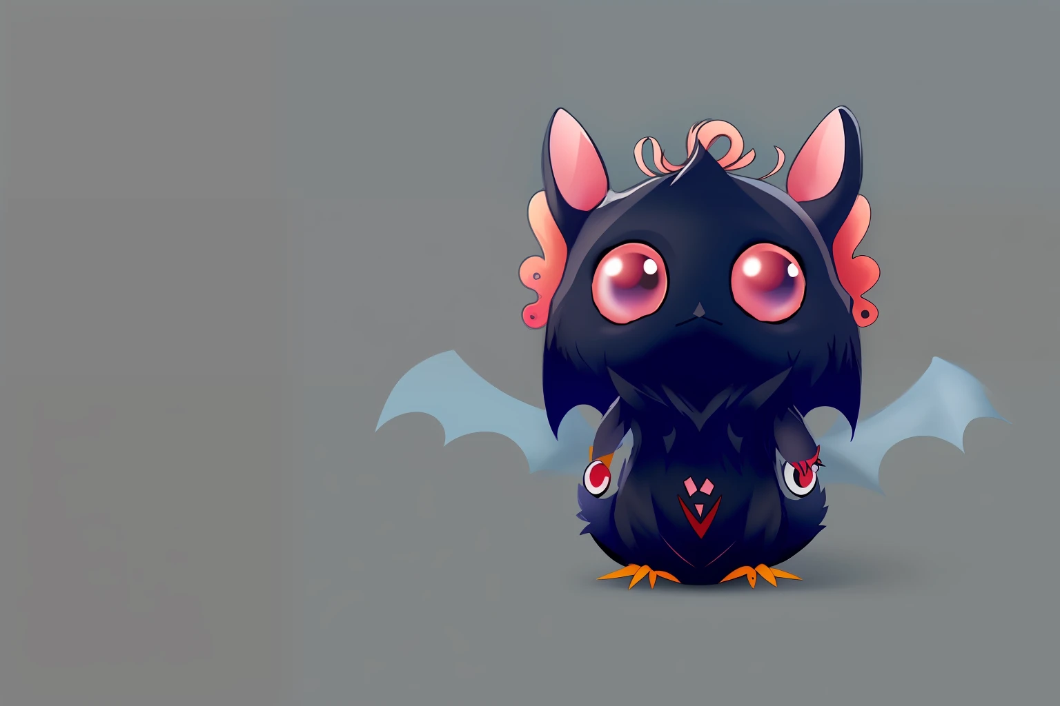 Light blue bat wings