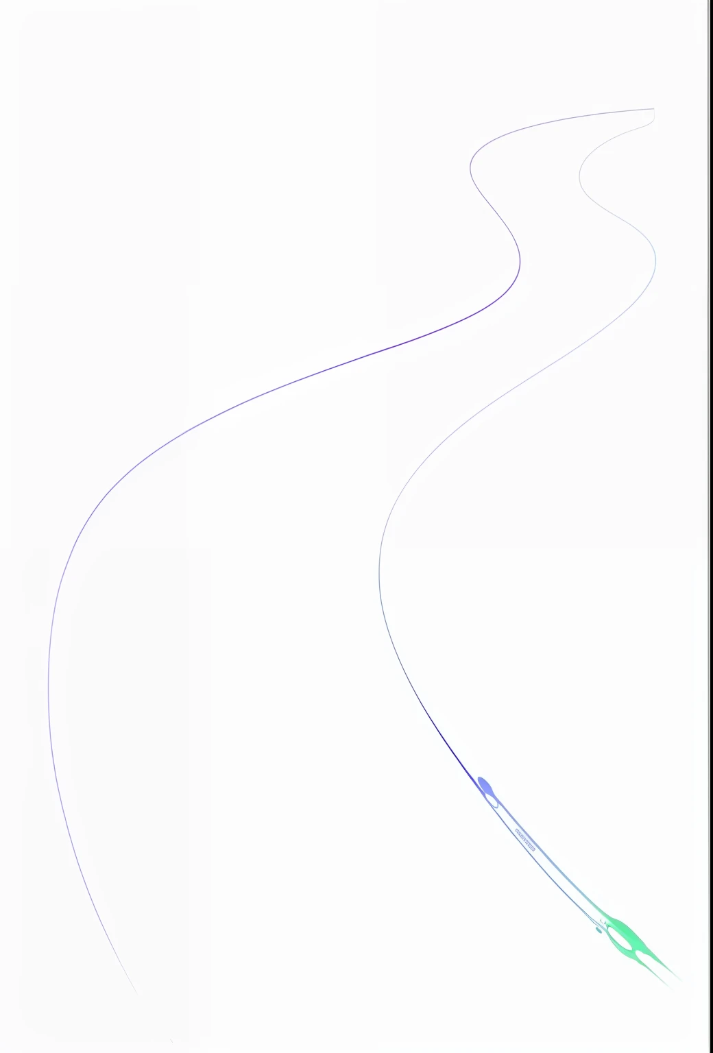 Render the area between the two lines,Deep sea violet-blue,rose red,Fluorescent green --auto