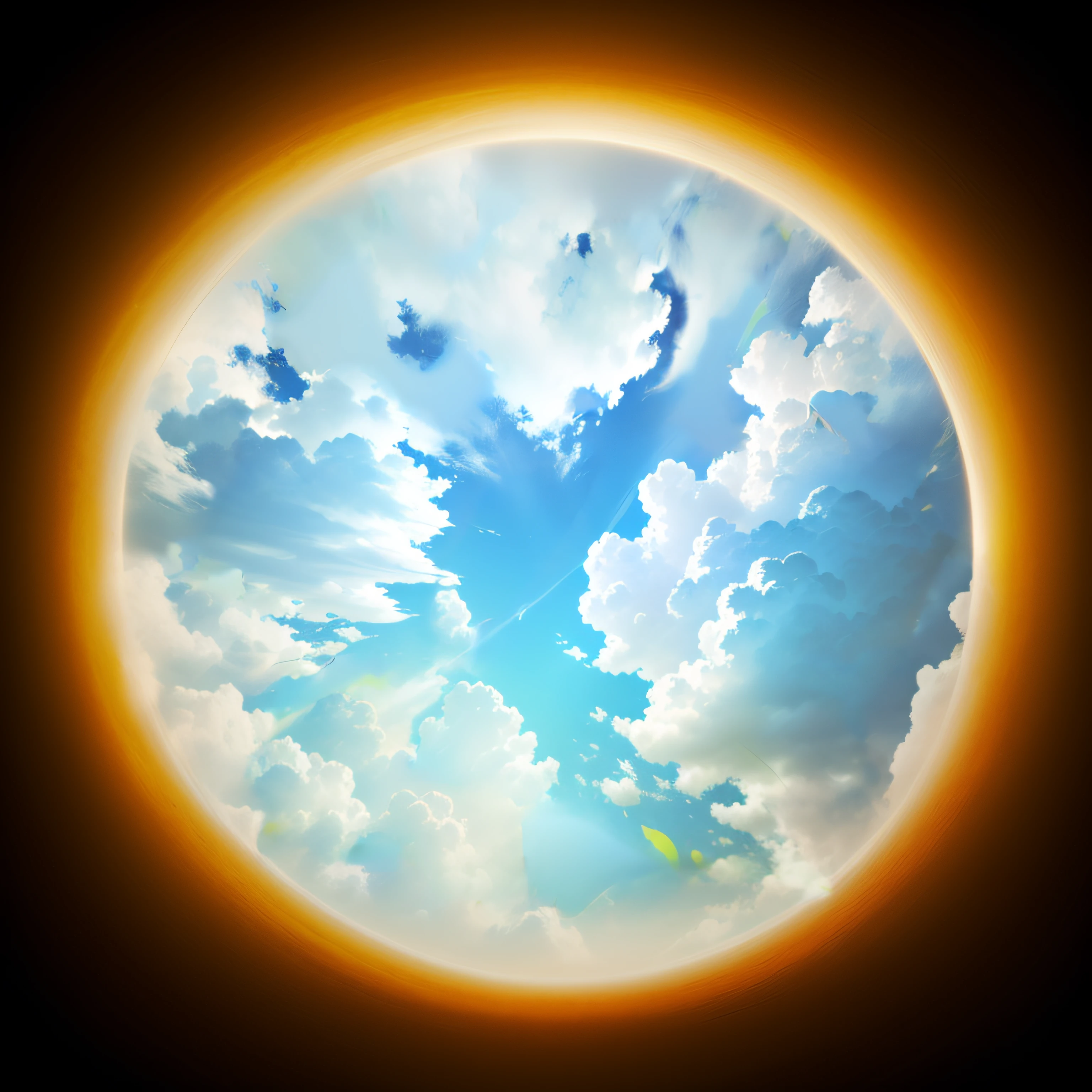 White clouds