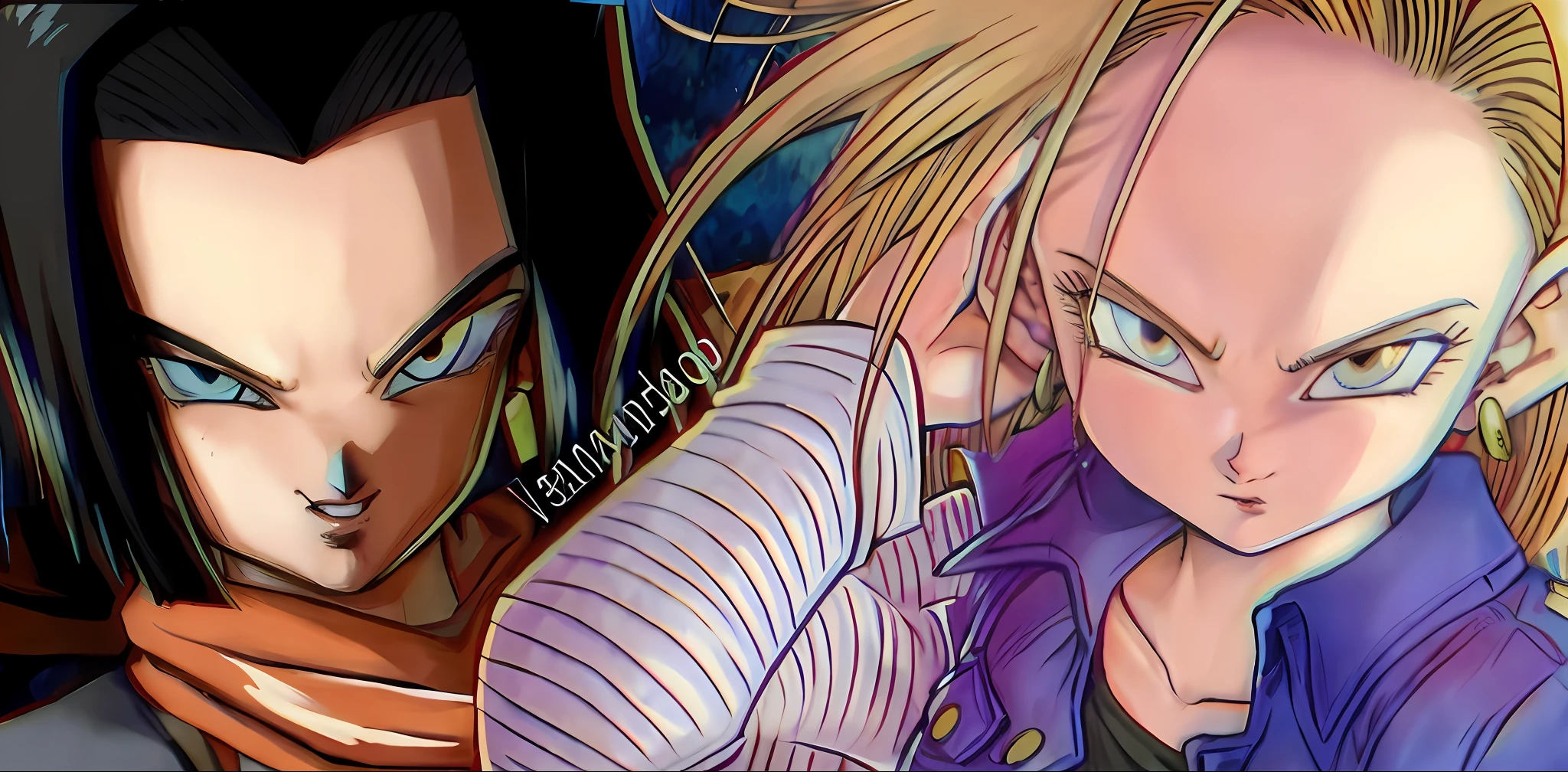 Dragon Ball Lutador 2, Closeup!!, Banner, Android 18, inspirado no INO, fan art, [ Closeup ]!!, Advanced digital anime art ", vista de close-up, arte digital!!, estilo anime hiper detalhado, cell shaded!!!, hyper detail illustration, Closeup!!!!!!, tiro de close-up, Closeup!!!!!, coloured manga scan, Arte Oficial, Aninha Leonhart