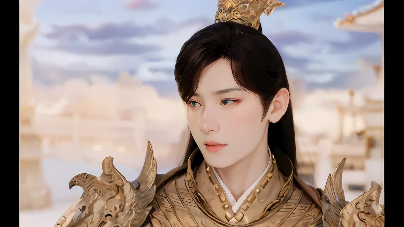 男性，黑色眼睛，（masterpiece），best quality，Anime，merge，colorful，vibrant colors，illustration，artstyle，fantasy，realistic，动画，(photo_\(medium\):1.0), by Antonio J. Manzanedo, by Jeremy Lipking，光滑，