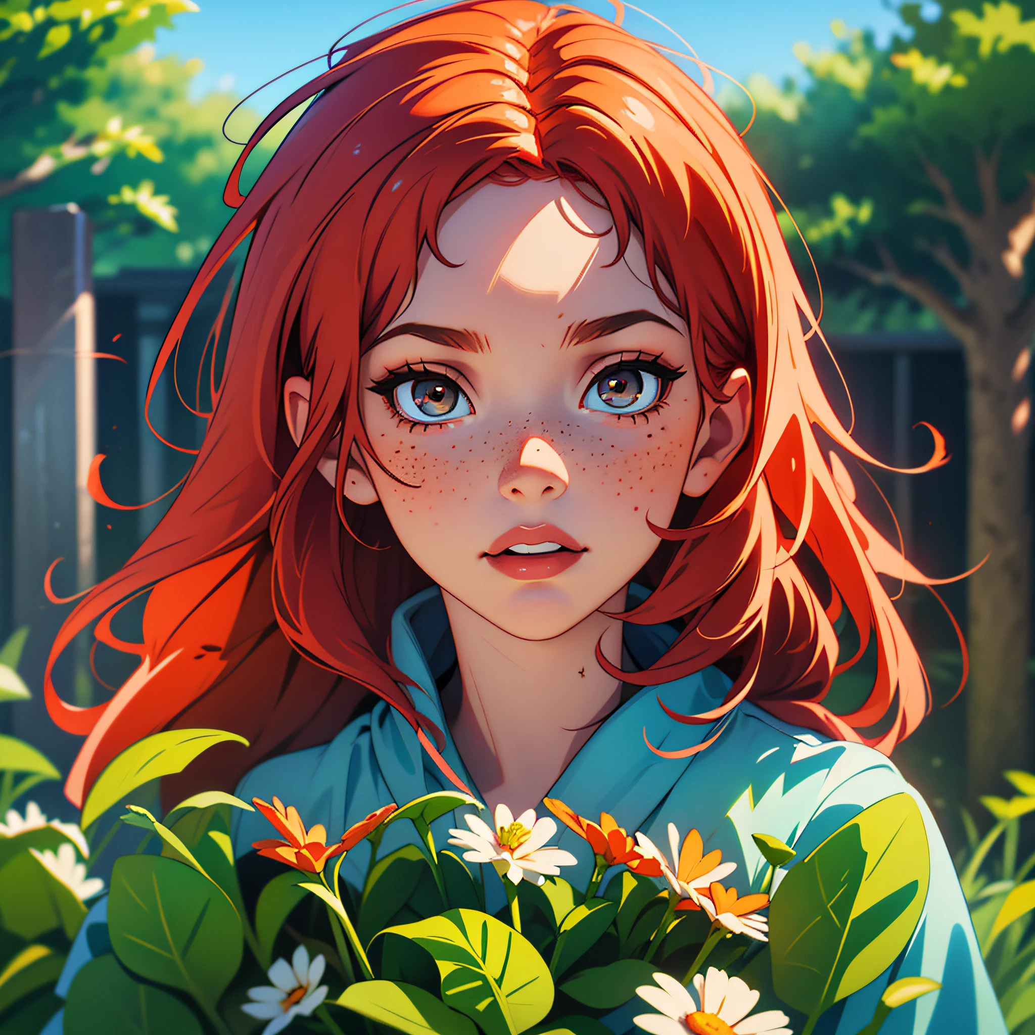 Portrait of Katyasitak , (best quality, masterpiece), 1girl, looking at viewer, redhead , freckles,  blurry background, upper body, contemporary, dress --auto --s2