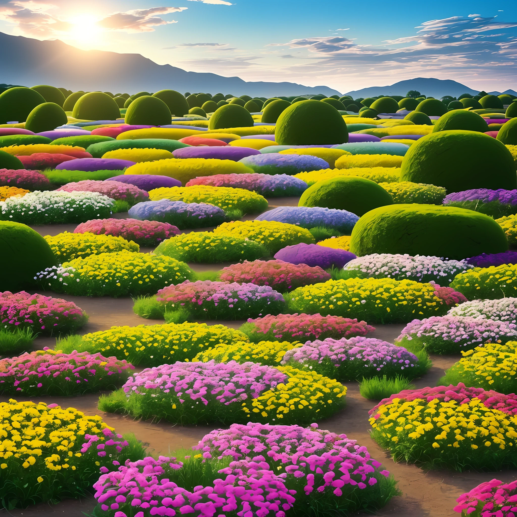 A garden of flowers that are made up of quantum particles. The flowers are constantly changing shape and color, as the particles interact with each other and with the environment. The garden is a beautiful and mysterious place, and it is a reminder of the power of quantum mechanics.
This image prompt is impossible to create with traditional photography or painting, as it would require capturing the behavior of individual quantum particles. However, it is possible to create a digital image that simulates the appearance of a quantum garden. This could be done using a computer program that generates a random sequence of quantum states, and then uses that sequence to create an image of a flower.
The Quantum Garden is a thought-provoking image that raises questions about the nature of reality. It suggests that the world we see around us is not as solid as it seems, and that there is a hidden layer of reality that is governed by the laws of quantum mechanics. --auto