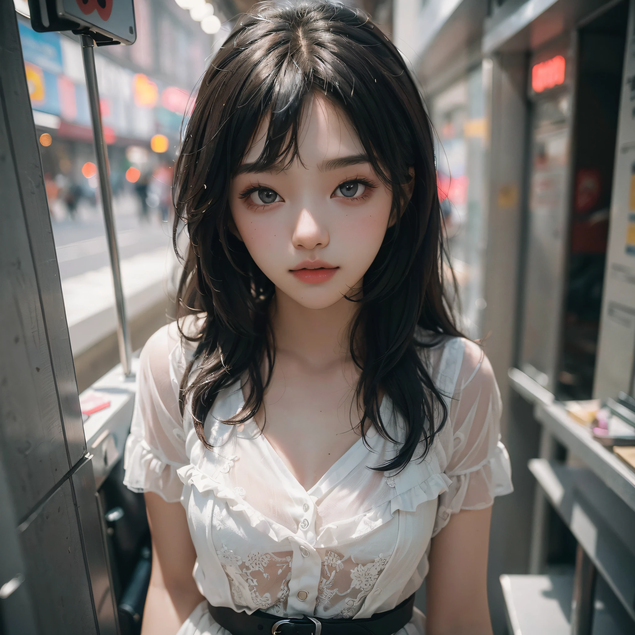 (solo), (a detailed full-body RAW photo of a girl, (masterpiece: 1.0), (best quality: 1.4), (ultra highres: 1.2), (photorealistic: 1.4), 8k resolution, Canon EOS R5, 50mm, absurd, ultra detailed, (18yo), sharp focus, cinematic lighting, detailed beautiful face, (makeup: 1.2), (ulzzang-6500-v1.1), figur