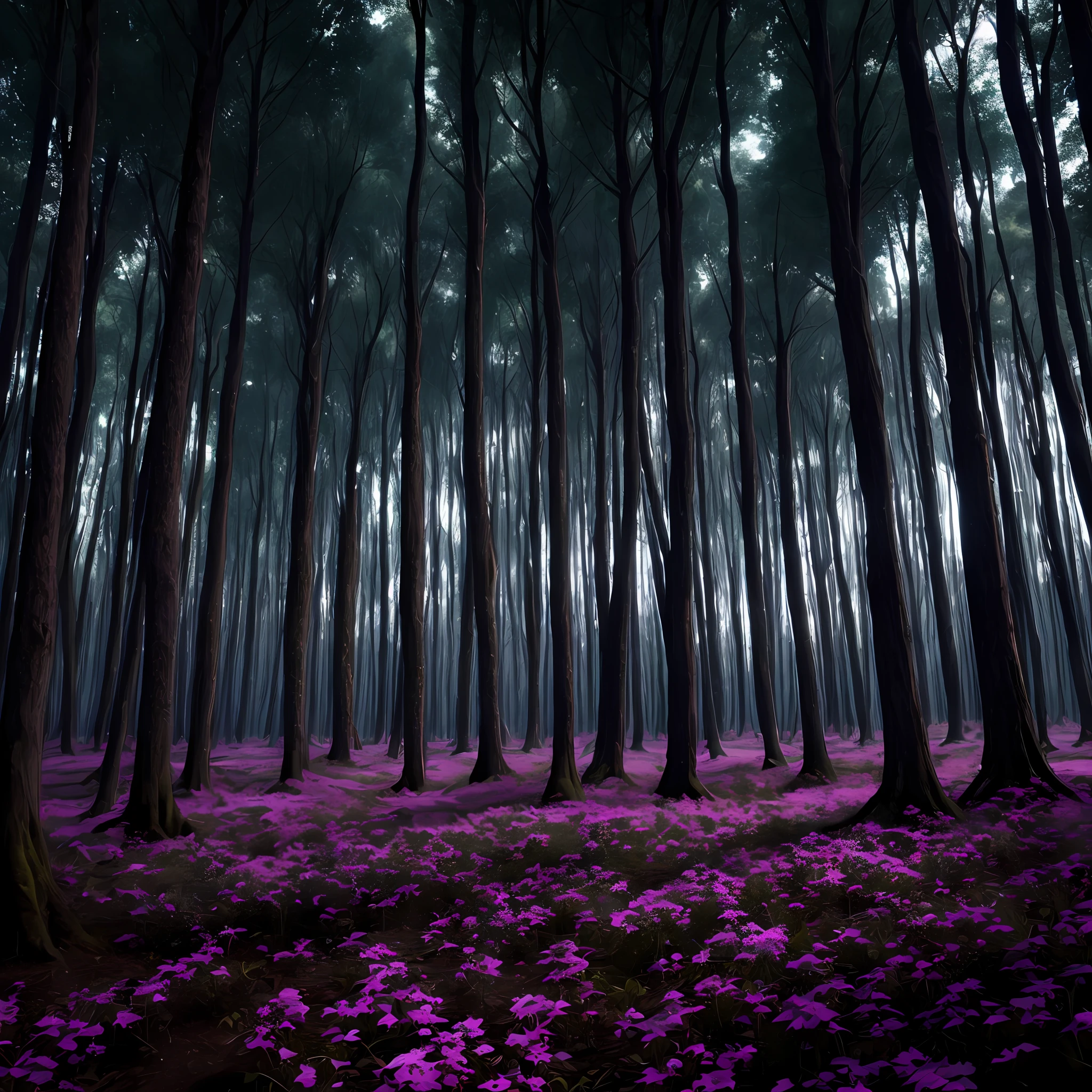 Title: The Black Hole Forest
Description: A forest of black holes. The black holes are all different sizes, and they are scattered throughout the forest. The forest is dark and mysterious, and it is impossible to see what is beyond the reach of the black holes. --auto