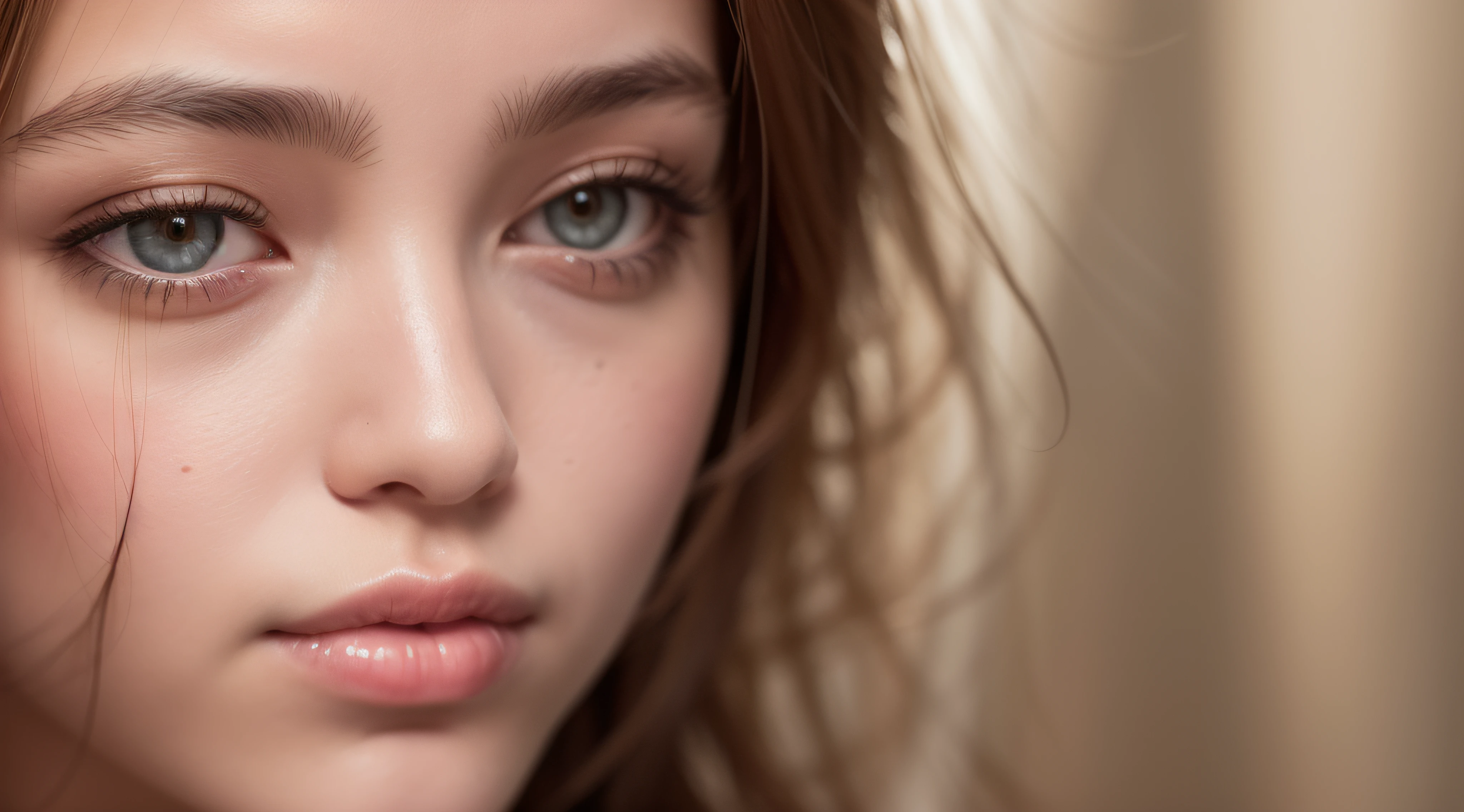 there is a woman with a necklace and a necklace on her neck, soft portrait shot 8 k, portrait sophie mudd, closeup shot of face, cinematic headshot portrait, realistic face moody lighting, young woman's face, tight face shot portrait, cinematic portrait, close up of face, perfectly lit face, young female face, woman's face looking off camera