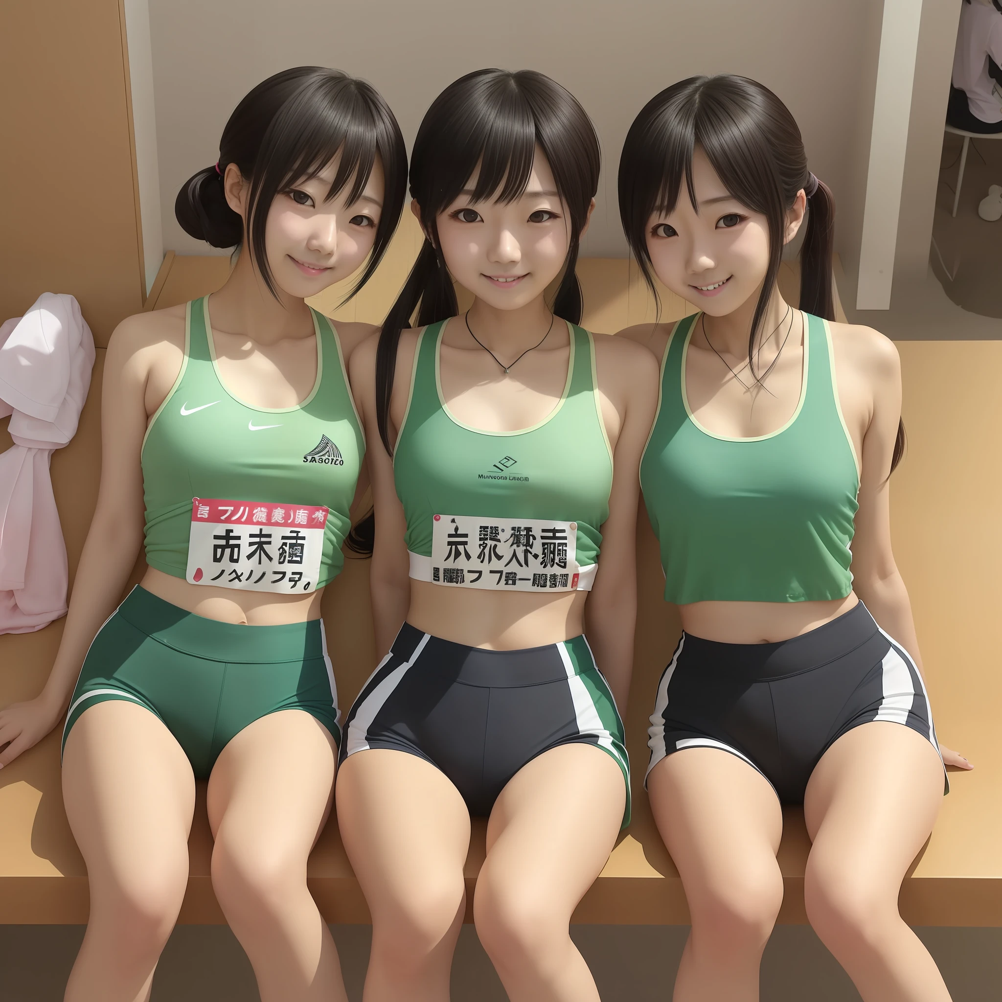 1 naïve one 8 *********、Japan College Girl、 track & Field Clubs、Practice alone、1man、 Racing Bra Top((moss green)(Landless))、Racing Shorts(moss green)Wearing、 独奏(akiko takase、Kazue Kato、、Aya Takano、etsuko miura、Town、tsugumi ohba、chiho、Rinko Kawaichi、Takeyuki Kanda)、 Body shape is 158 cm tall、Weight 53kg、Bust 83cm(D Cup)、Waist 61cm、Hips 86cm、 shoulder length hair、Locker Room、Sleeping on a bench、独奏