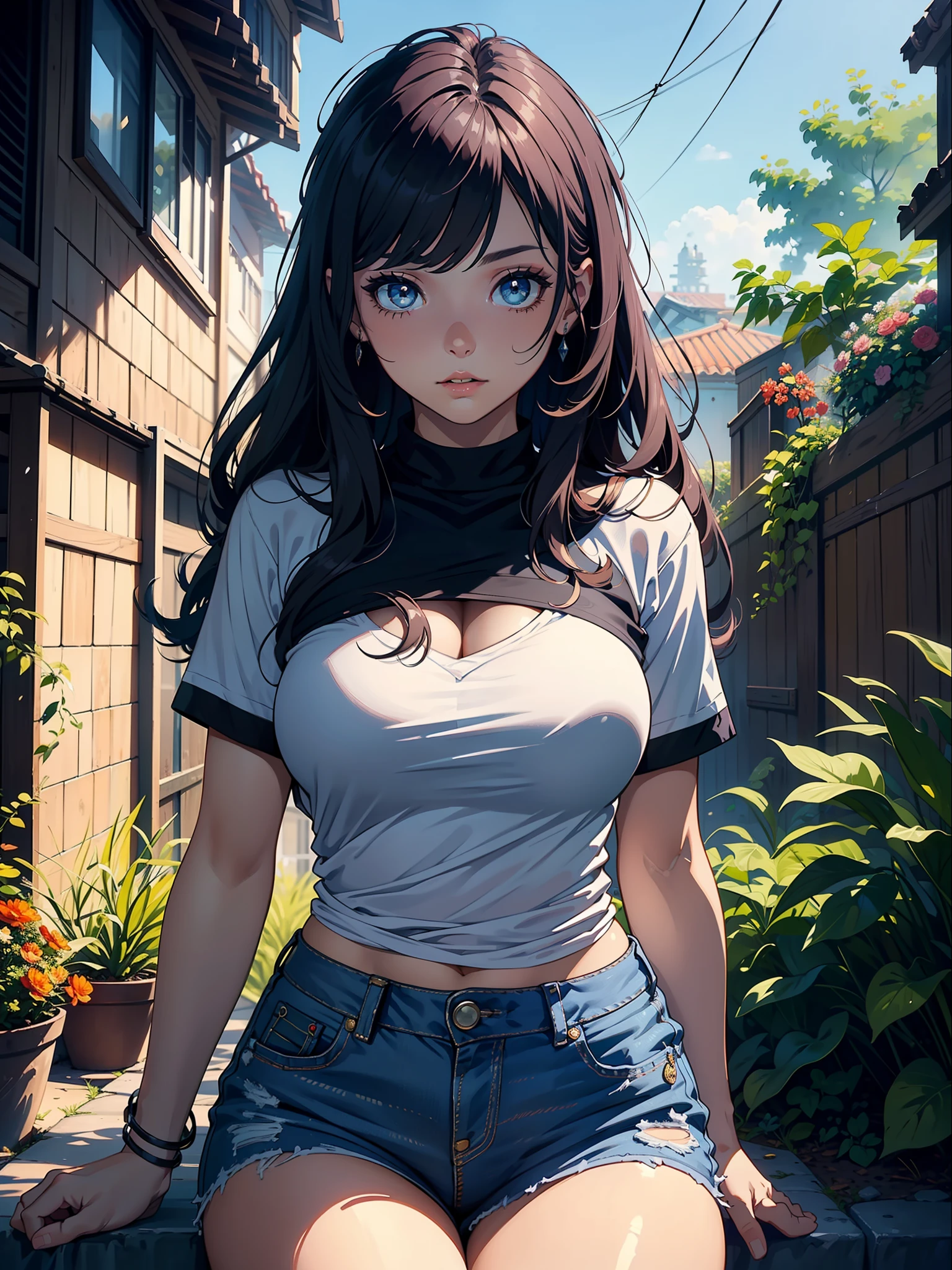 (same command prompt for several different scenes), Misto-idioma_Texto, letras japonesas em graffit, mulher linda , longos cabelos ,::((melhor qualidade)),: sweet Spring, Summer, fruitful Autumn, and frosty Winter ((obra-prima)), (muito detalhado:1.3)(Masterpiece:1.2, melhor qualidade), (finamente detalhados belos olhos: 1.2), (Masterpiece:1.2, melhor qualidade), (belos olhos finamente detalhados: 1.2),(Masterpiece:1.2, melhor qualidade), (belos olhos finamente detalhados: 1.2), ((1girl ashley alexiss mulher muito bonita peito grande )), ((somente)), (Olhos vermelhos:1.4), (Olhos finamente detalhados e rosto detalhado:1.3),), (com jeans e uma camiseta ou vestido branco:1.3), (fundo bonito e claro:1.2), (CG extremamente detalhado, ultra-detalhado, melhor sombra:1.1), ((profundidade de campo)), ((Aquarela)), seios grandes, flowers and petals, beautiful concept illustration , (fundo branco:0.5), (illustration :1.1), (extremamente fino e belo:1.1), (detalhes perfeitos: 1.1), obra-prima, alta qualidade, Altas, aprimoramento de detalhes, 8k