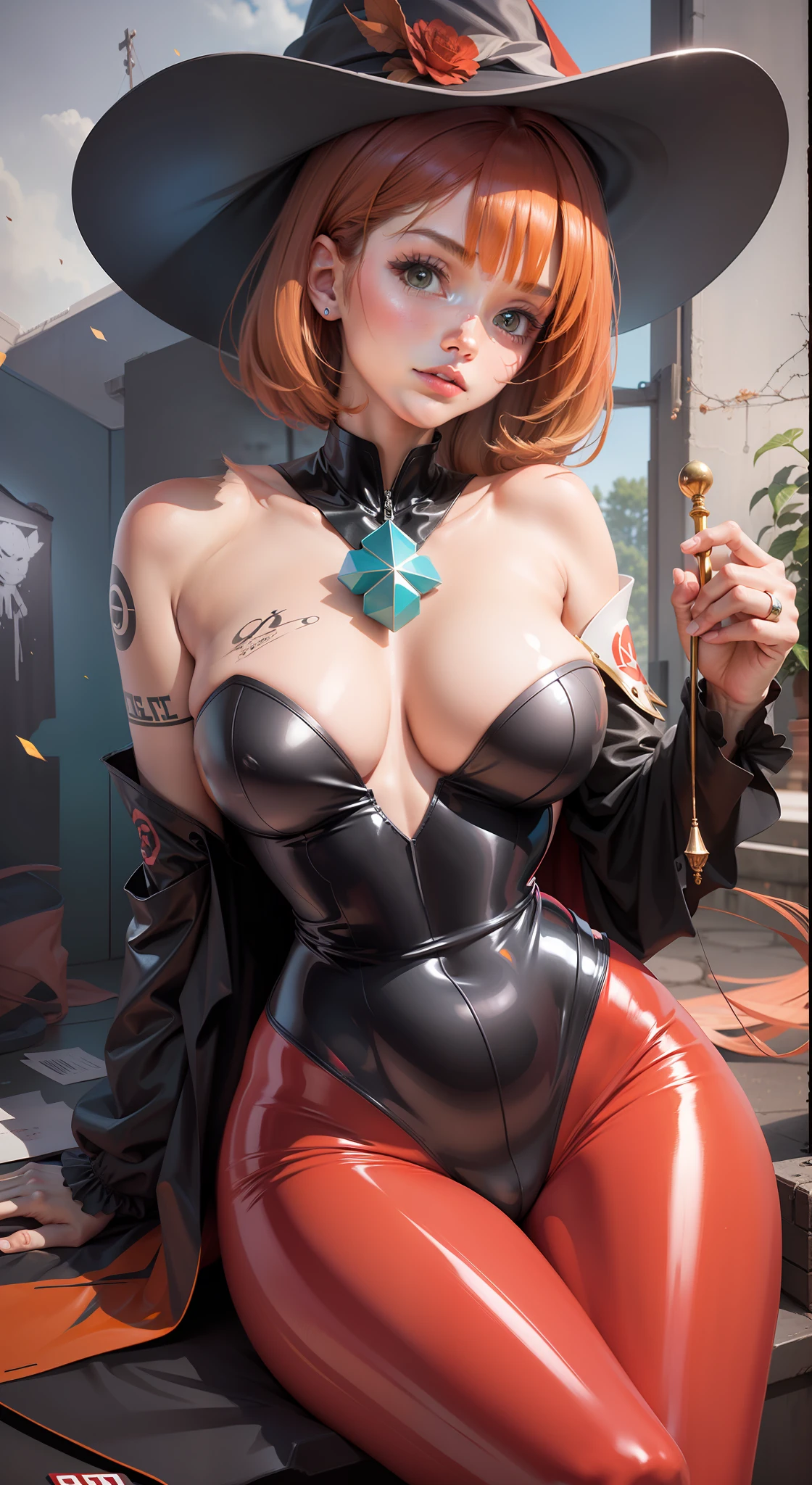 Red Rubber Bodysuit