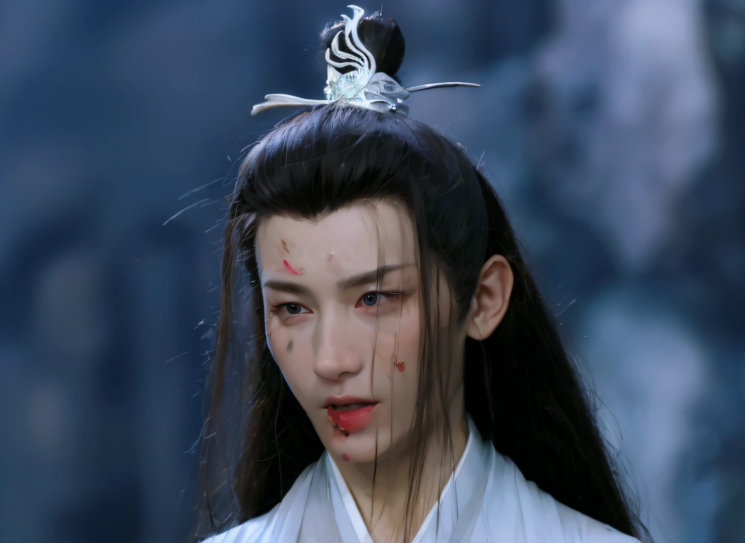 男性，黑色眼睛，（masterpiece），best quality，Anime，merge，colorful，vibrant colors，illustration，artstyle，fantasy，realistic，动画，(photo_\(medium\):1.0), by Antonio J. Manzanedo, by Jeremy Lipking，光滑，