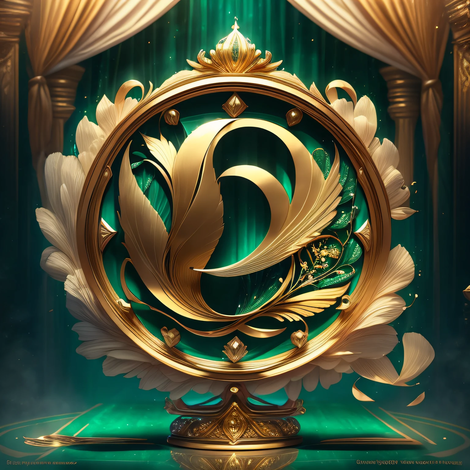 Immerse yourself in the transformation of the letters "HHN MEDIA" into a remarkable financial logo that embodies luxury and sophistication. The typography is meticulously crafted, featuring refined and elegant letterforms that convey a sense of prestige and exclusivity. The letters are accentuated with intricate silver filigree, symbolizing sophistication and refinement. The color scheme showcases deep emerald green and shimmering silver, evoking a sense of opulence and prosperity. Designed by a visionary logo designer, Sophia Roberts, known for her ability to create designs that captivate attention. The photo is captured using a high-resolution Sony Alpha a7R III and a prime lens, ensuring every detail of the logo is captured with exceptional clarity. The lighting is a mix of natural light and subtle artificial lighting, casting a soft, ethereal glow that enhances the logo's luxurious appeal. --auto