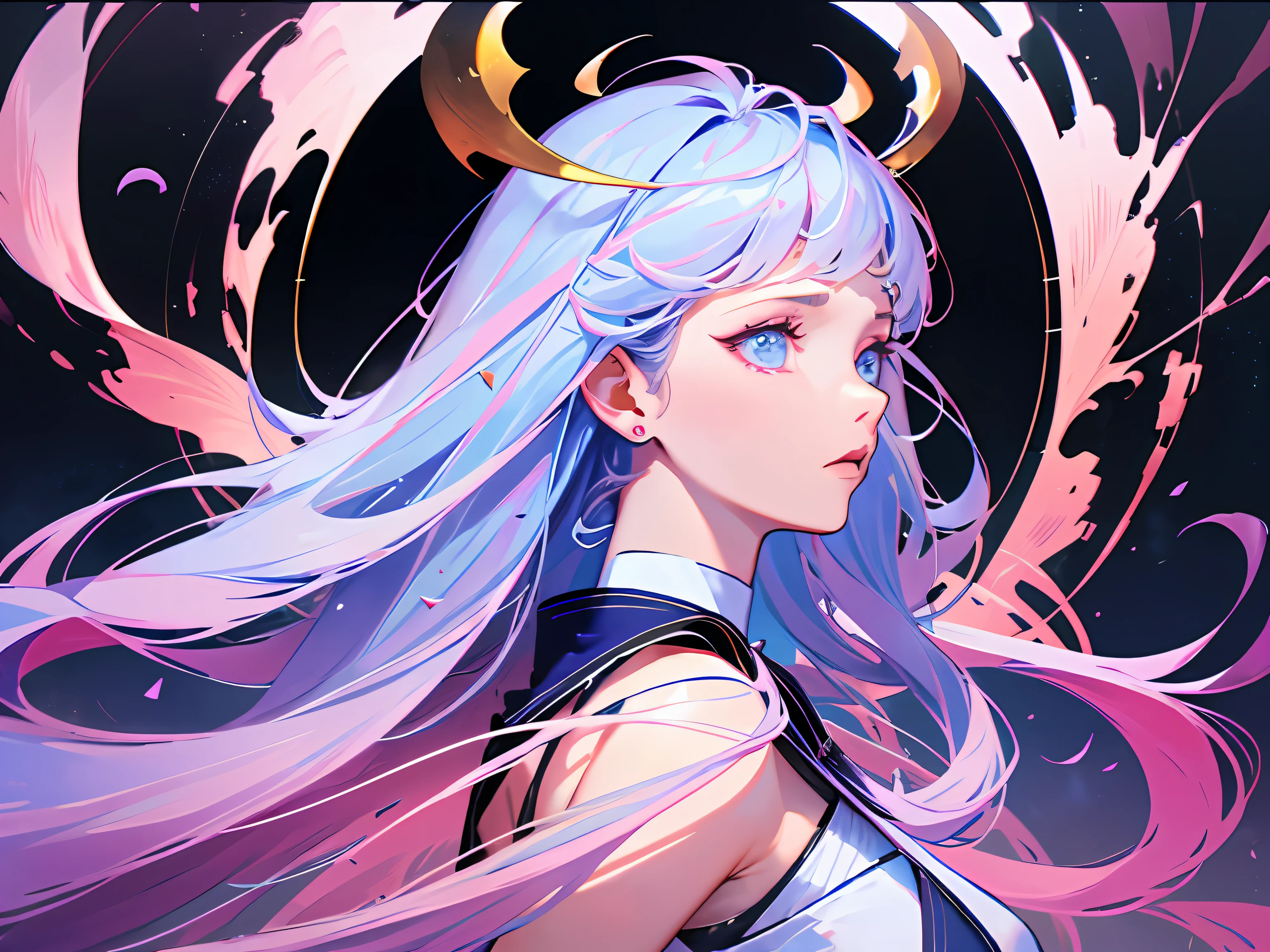 ((masterpiece)),(((best quality))),(character design sheet,Same role,facefront,Lateral face,backfacing),illustration,Best quality, 巨作, ultra-high-resolution, absurd , Cancer zodiac sign , Cancer – Artemis . Often referred to as the moon goddess, Artemis is best known for her magical powers,This enables her to give the gift of immortality and healing. Those born under Cancer are said to possess the same traits as Artemis, making them determined, Courageous, and careful. In addition to ruling the moon, Artemis is also nicknamed the mistress of animals, becasue she is famed for her hunting skills and ability to heal wounded people and creatures. Some people think that Cancer has a hard and serious appearance。, yet a soft and nurturing side. Long hair , deep pink hair , Ocean blue eyes , Beautiful eyes , Whole body , moonlight,hairstyle fax,Eyes,The environment changes,hairstyle fax,Pose Zi too,As estrelas,charturnbetalora,(simplebackground,white backdrop:1.3),--6