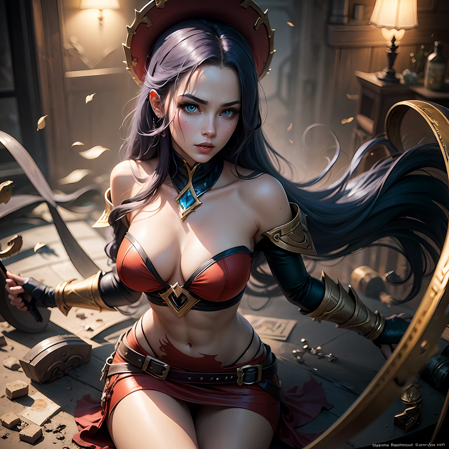 A studio ghibili version of Katarina from league of legends --auto