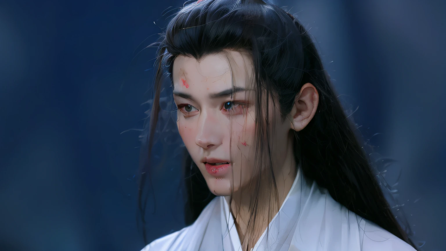 男性,黑色眼睛,(masterpiece),best quality,Anime,merge,colorful,vibrant colors,illustration,artstyle,fantasy,realistic,动画,(photo_\(medium\):1.0), by Antonio J. Manzanedo, by Jeremy Lipking,光滑,