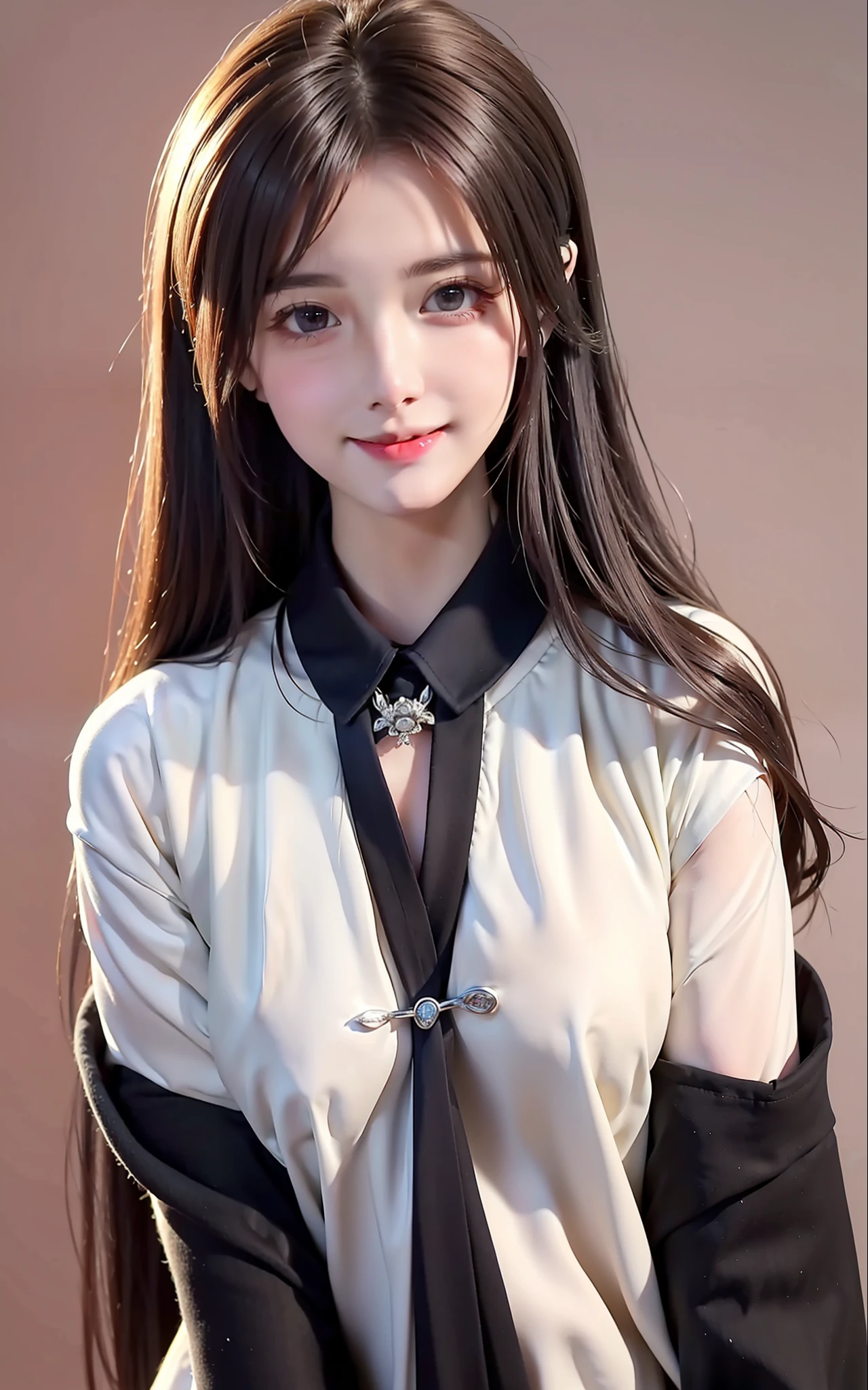 1girl,beautiful vintage color, instagram (photorealistic, high resolution:1.4), ((puffy eyes)), looking at viewer, , full body (8k, RAW photo, best quality, masterpiece:1.2), (realistic, photo-realistic:1.37),(sharp focus:1.2), professional lighting, photon mapping, radiosity, physically-based rendering, (pale skin:1.2),(small breasts:1.2), looking at viewer, (middle hair:1.5), portrait, purple eyes, (sliver hair:1.1),bangs, (simple background:1.4), solo, upper body, realistic,(masterpiece:1.4),(best quality:1.4),(shiny skin),fashi-girl,makeup,smile(skinny,closed mouth,shy :1.3) ,(standing,black Stewardess uniform,Necromancer:1.1),medium bust,sexy pose
