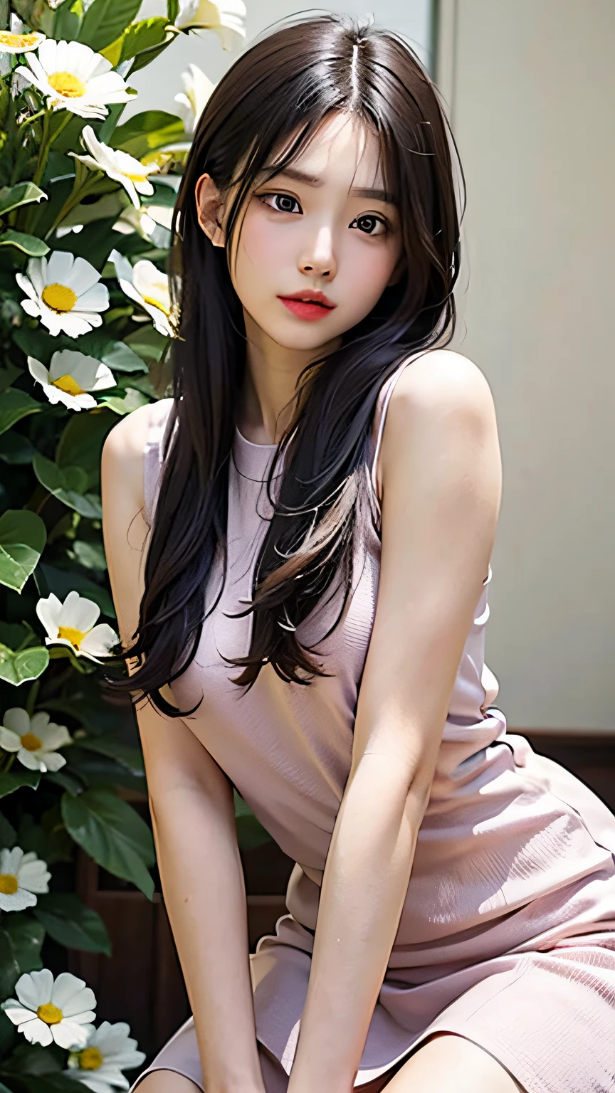 daisy, flower, Long hair
