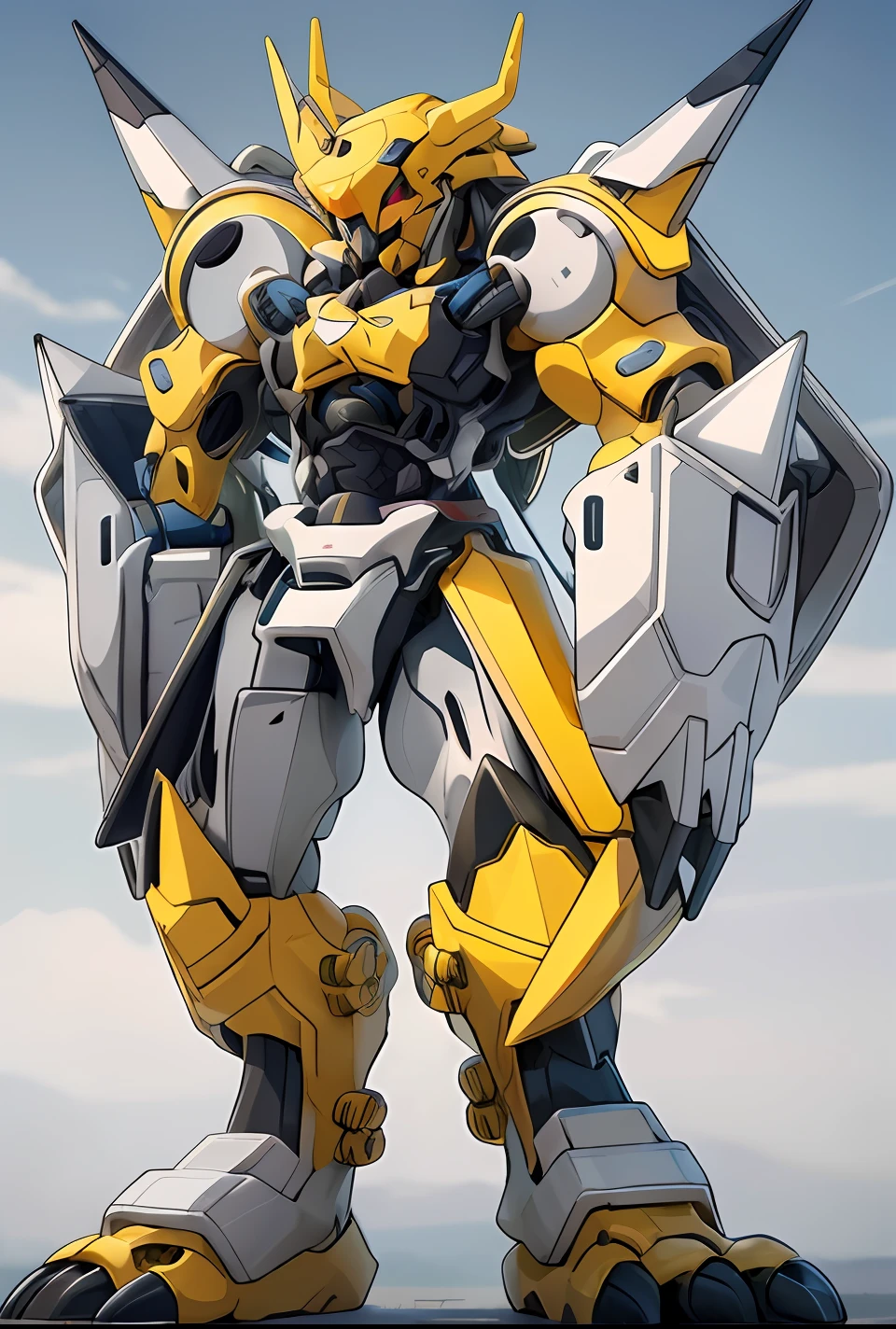 Digimon large mech robot, anime mech armor, gundam wing style armor, giant anime mecha,Yellow body, Gundam armor, mecha anime, greek god in mecha style, Extreme Gundam, mecha armor, full body mecha suit, cool mecha style,Digimon,Movie HD,photorealestic,Real photos,(Best Picture Quality),8K,High detail,ultra detaile,
Inspired by Digimon machinery,Yellow mech